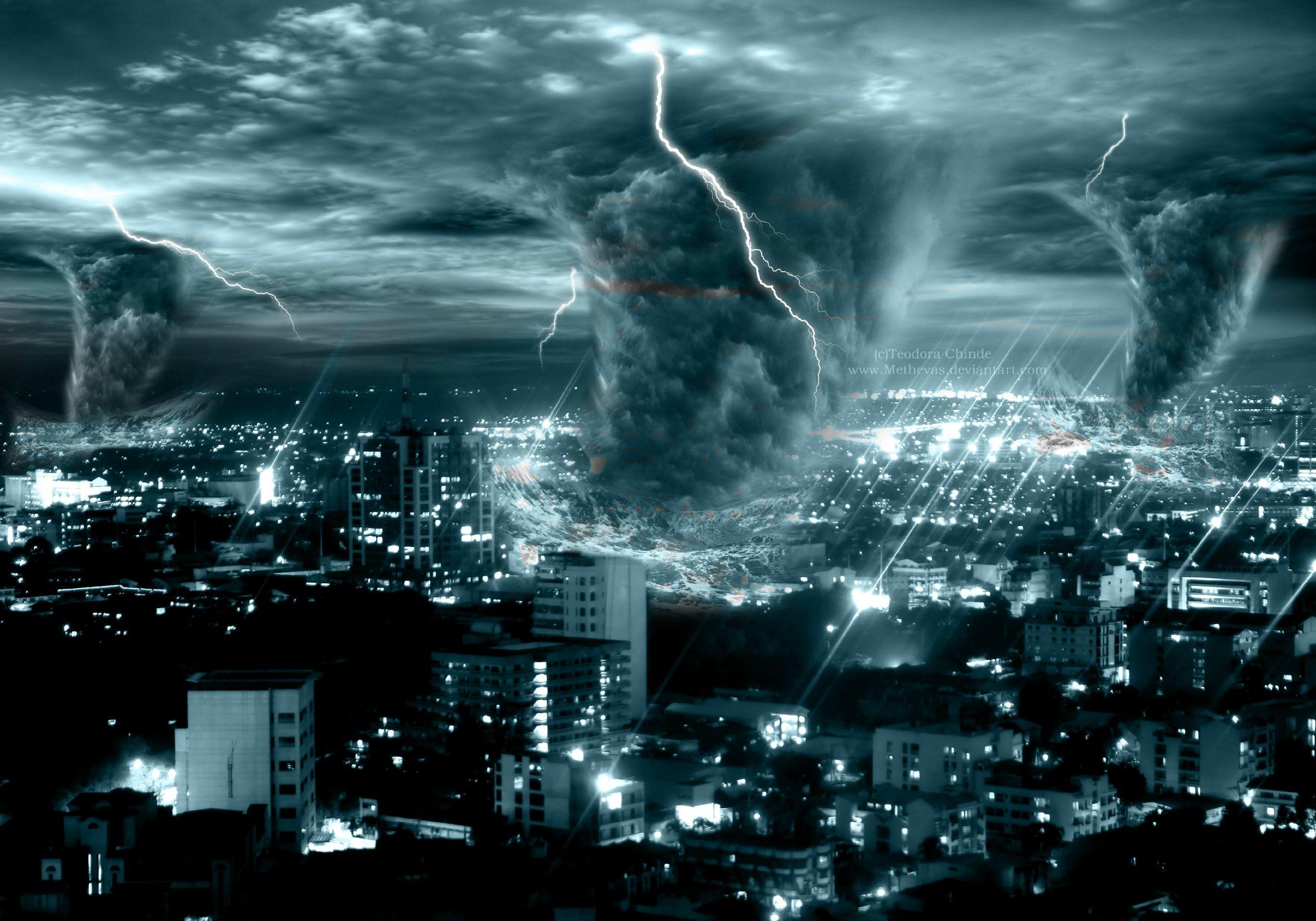 super tornado city Wallpaper Background