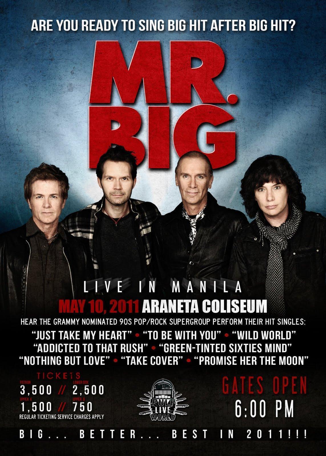 Mr Big Live In Manila 1143x1600 #mr big