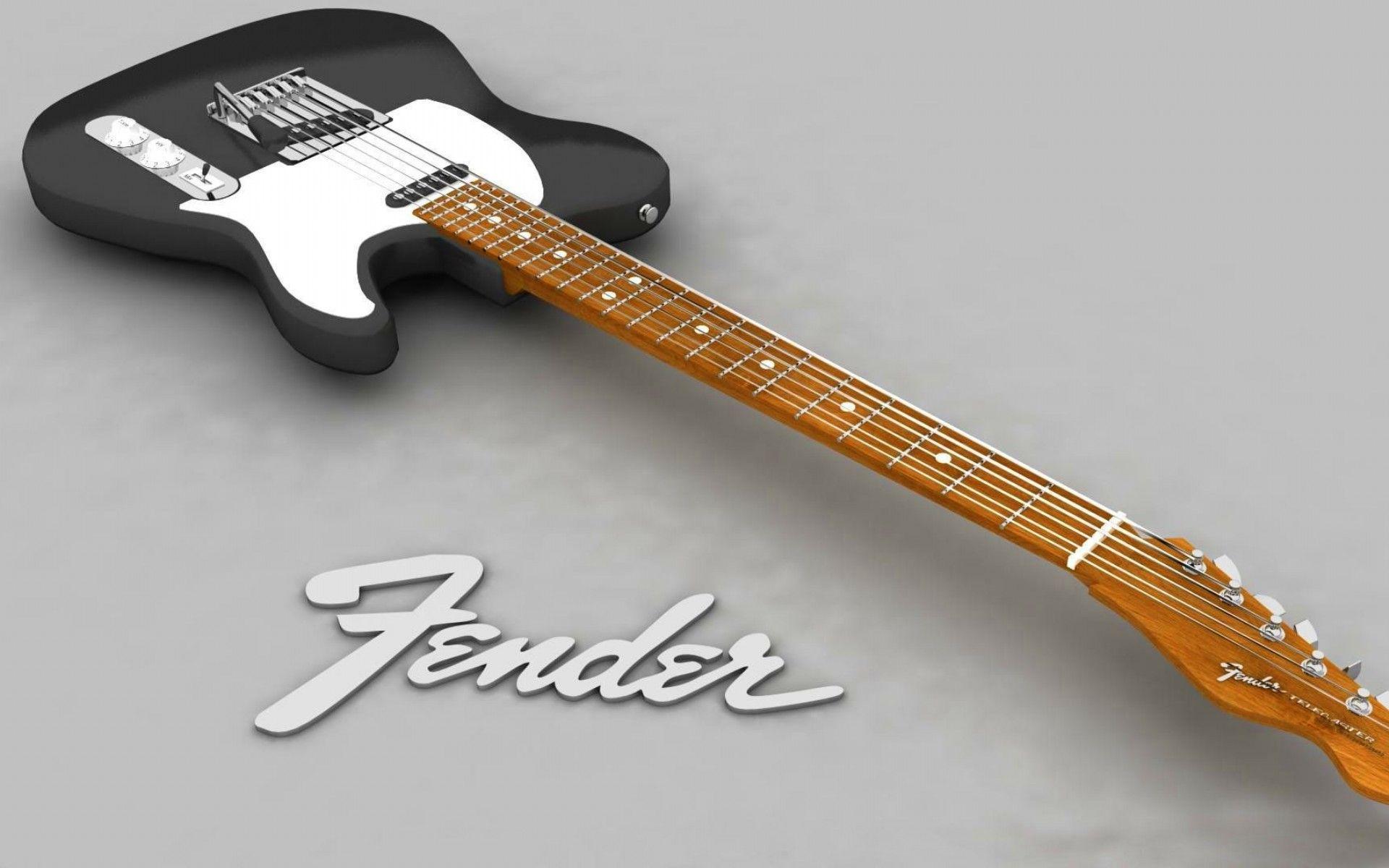 Fender Guitar 3D Music Wallpaper Image HD Fre Wallpaper