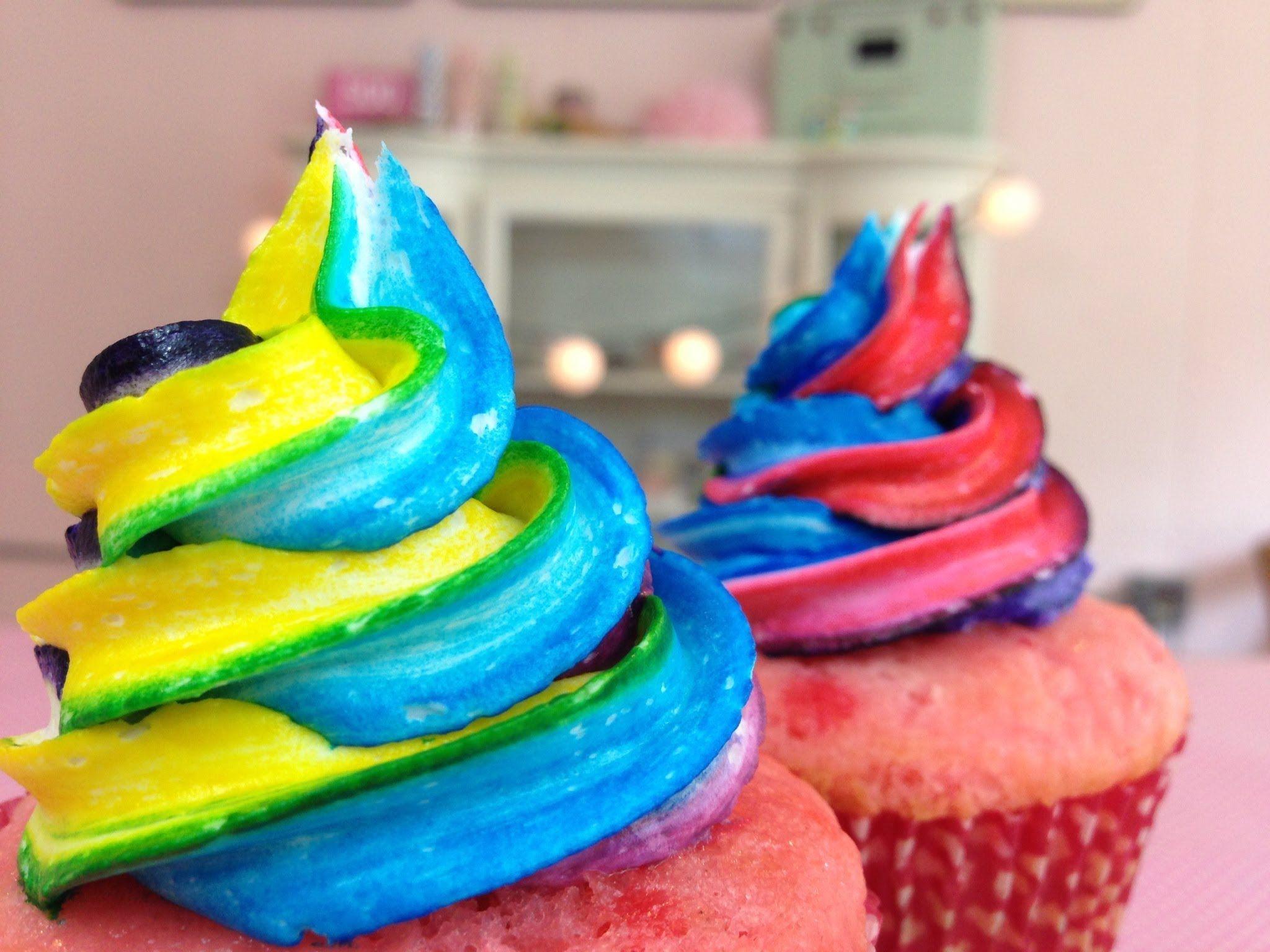 Rainbow Cupcake Frosting
