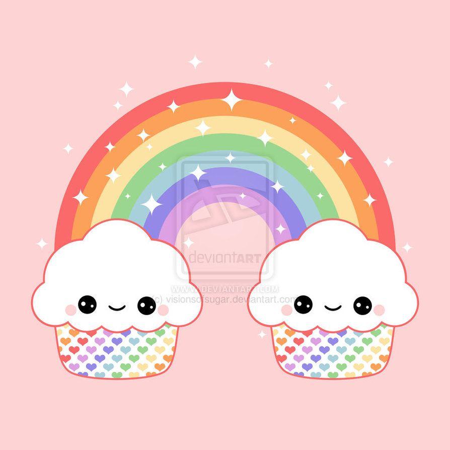Kawaii Cupcake Rainbow