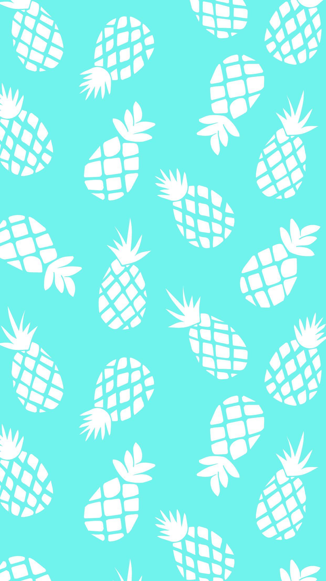 Pineapple Pattern Wallpaper
