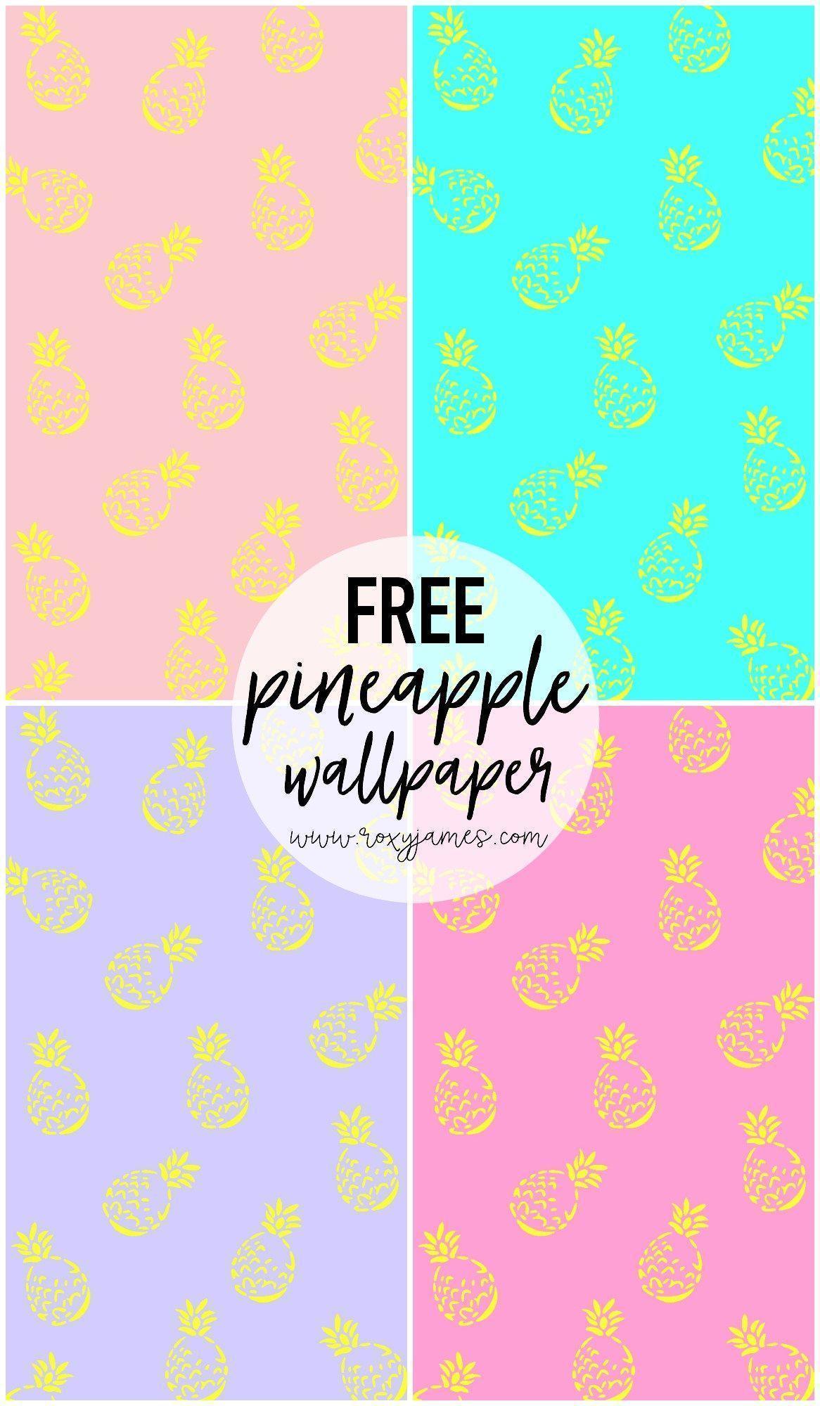 Cute FREE Pineapple Phone Wallpaper