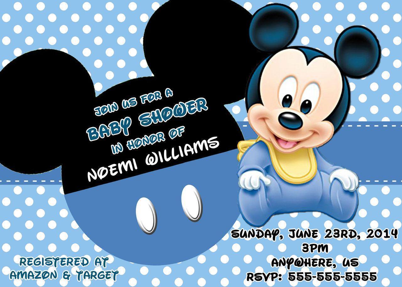 Mickey Mouse Baby Shower Invitations 3 HD Wallpaper. fiesta ale