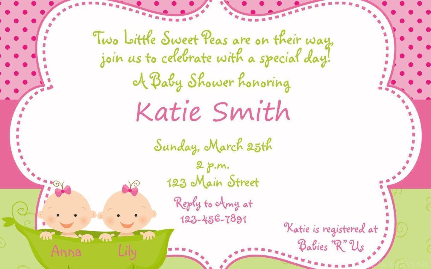 Picture Of Baby Shower Invitations All Wallpaper New Desktop