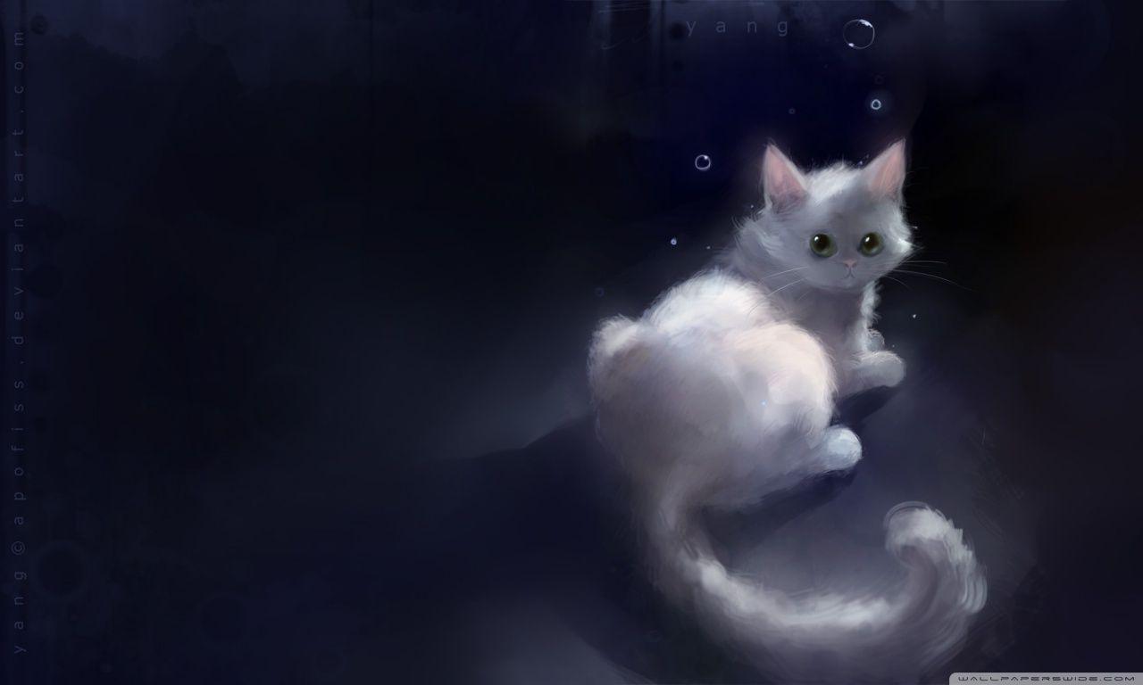 Anime Cute Cat, Aesthetic Anime Cat, HD wallpaper | Peakpx