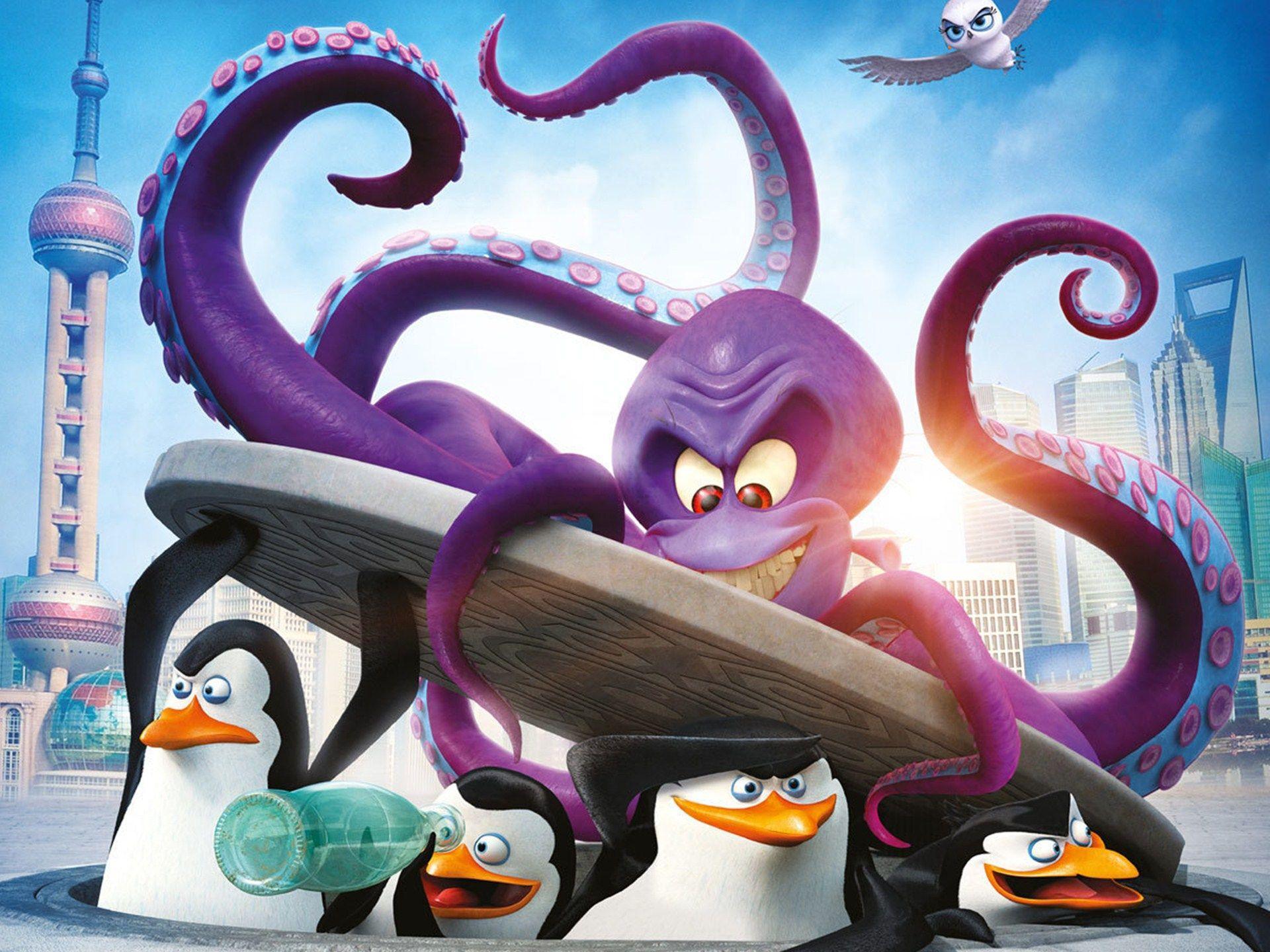 Penguins Of Madagascar Octopus (1920×1440). Dave