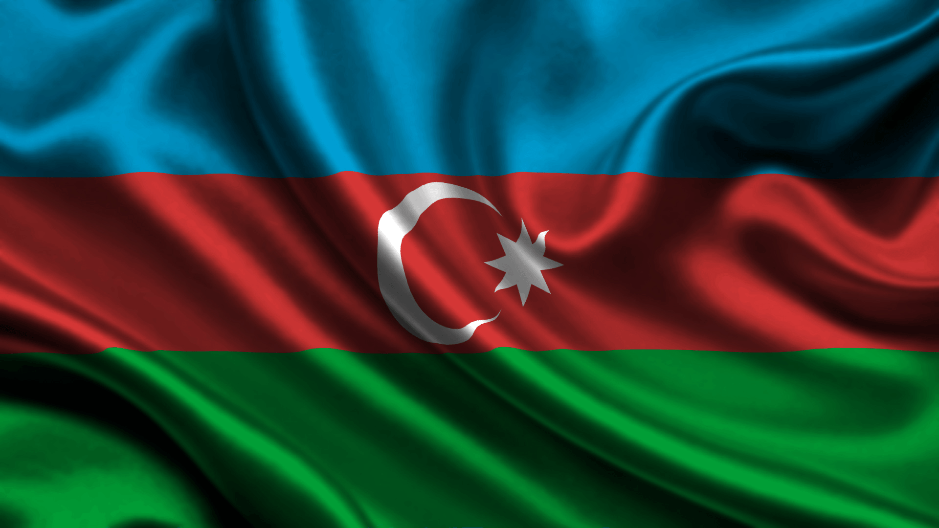 flag of Azerbaijan HD Wallpaper