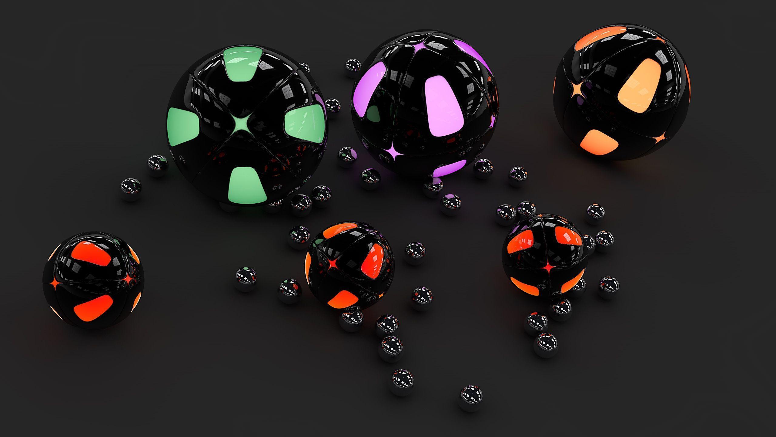 3D cgi Sphere Balls Wallpaper HD / Desktop and Mobile Background