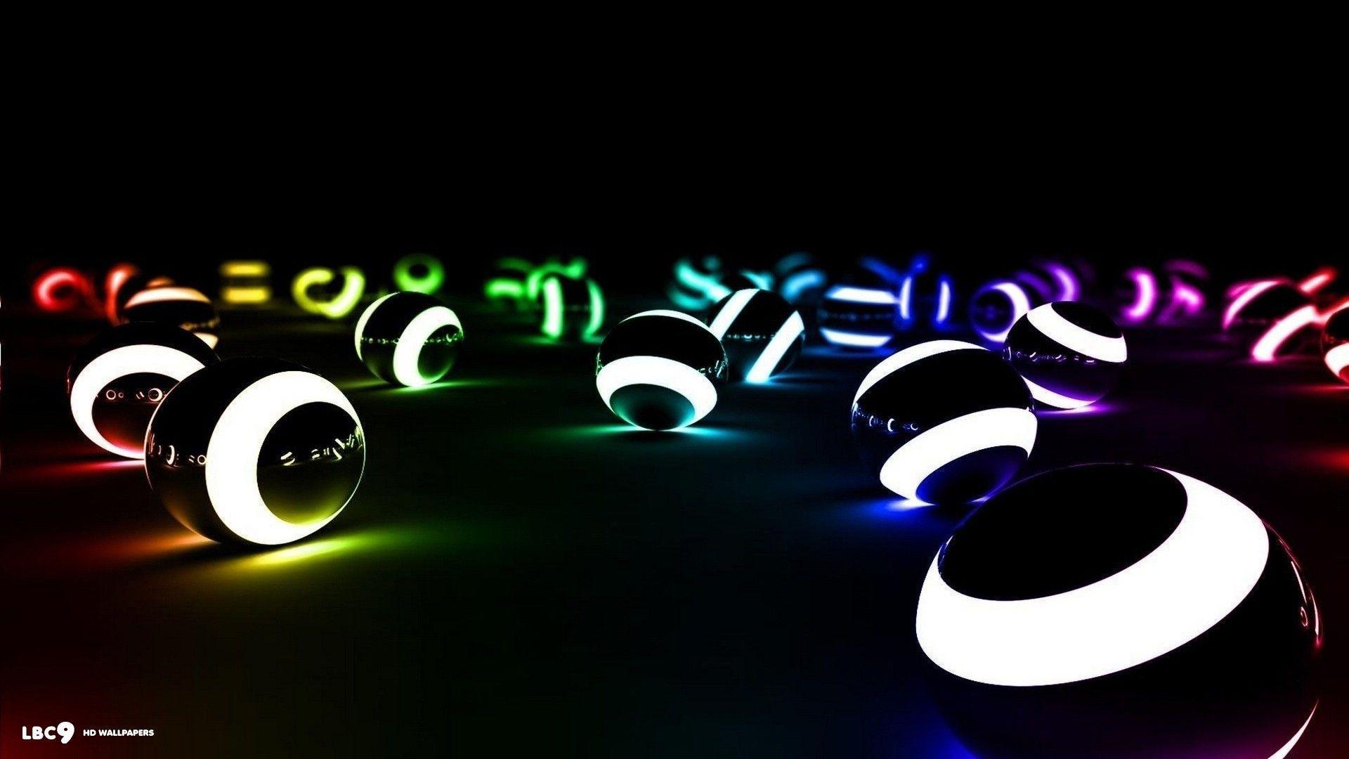 Glowing Spheres. Best HD Wallpaper