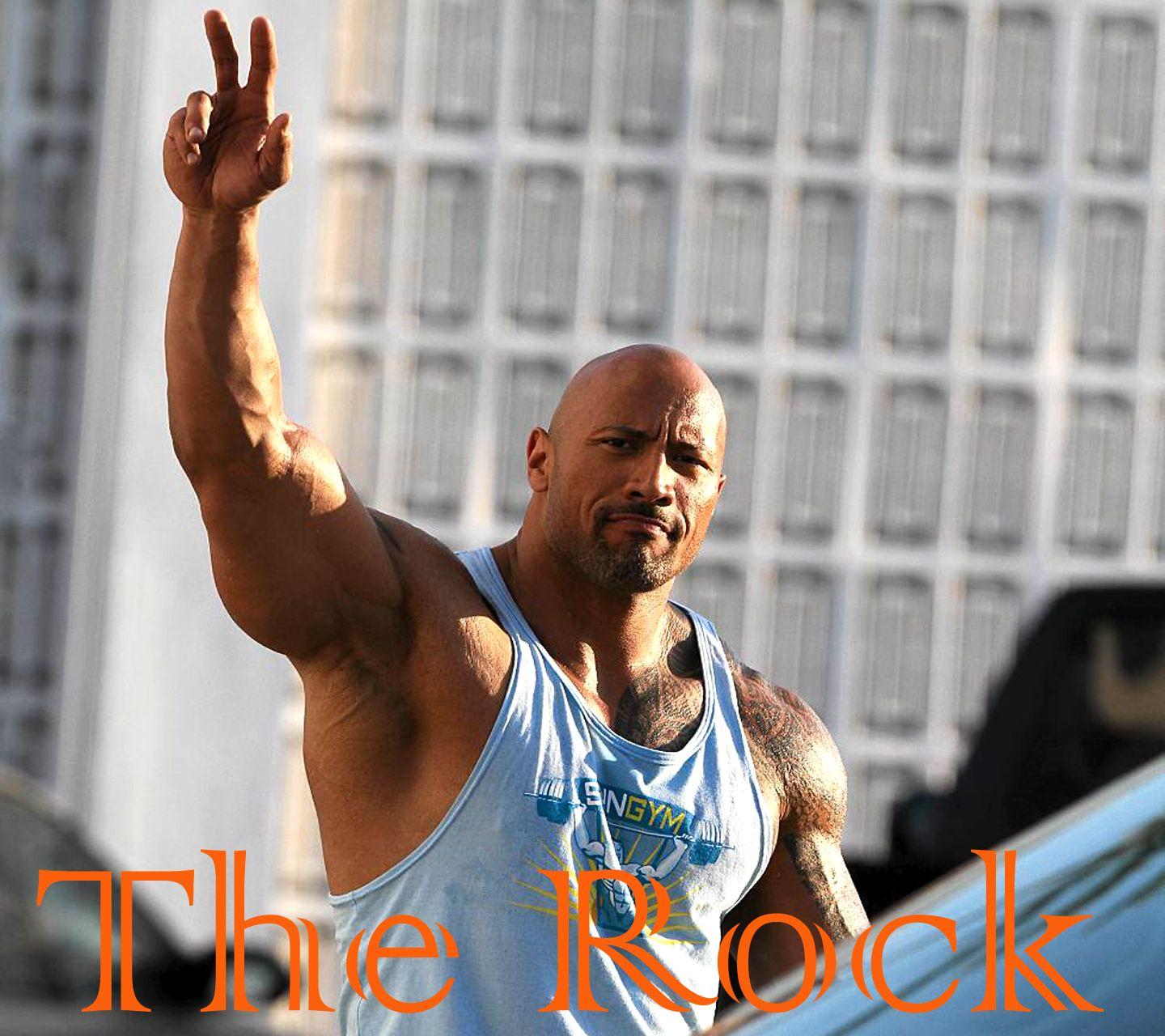 wwe the rock wallpaper hd