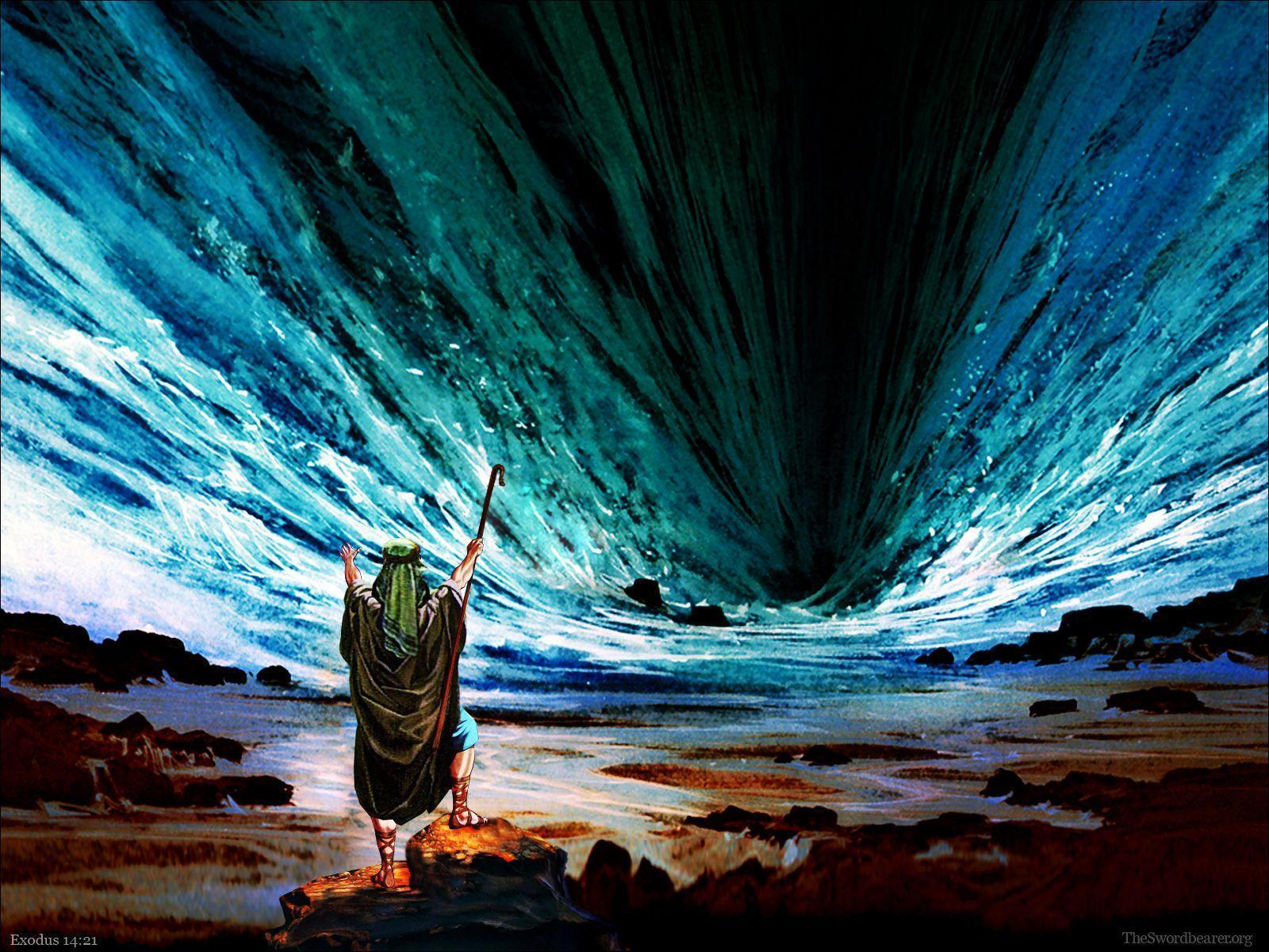 Wallpaper: Moses, Ten Commandments, Red Sea