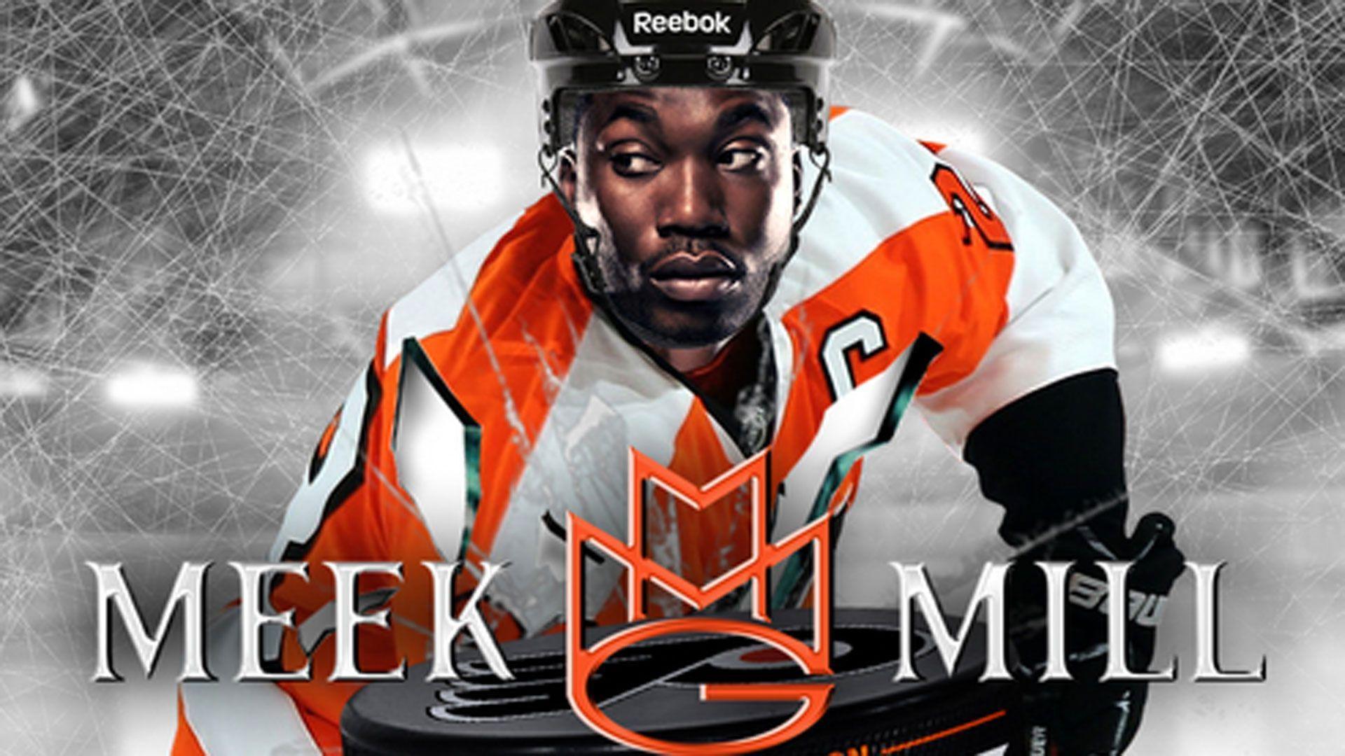 Meek Mill is a 'Philadelphia Flyer' on mixtape cover; MMG hockey