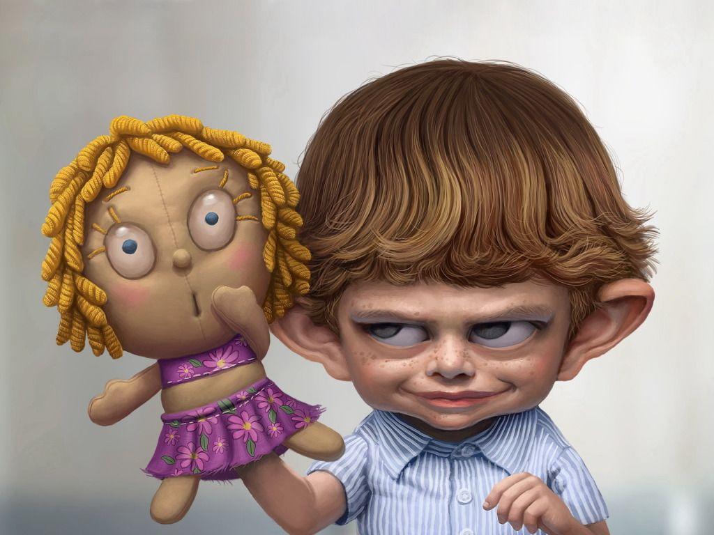 Boy And Puppet Widescreen Wallpaper. Wide Wallpaper.NET