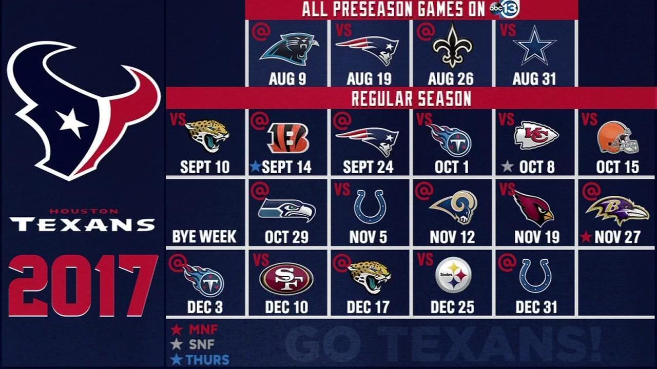 Full size 2017 NFL Preseason Houston Texans Wallpaper Schedules