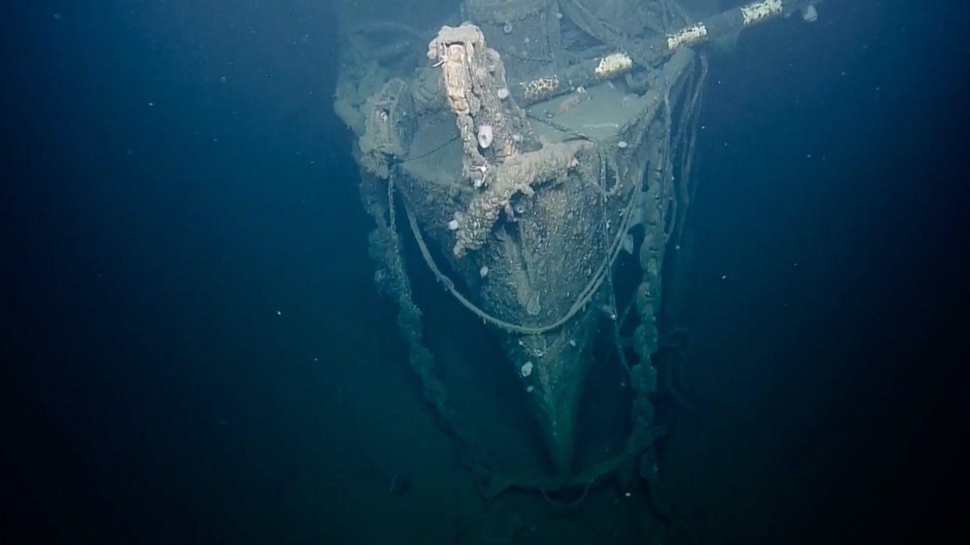 Underwater Camera Captures Ghostly Image Of Sunken USS