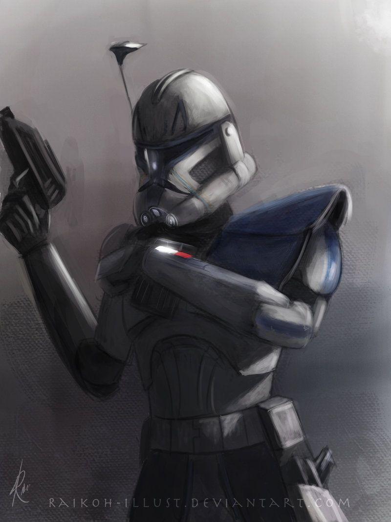 DRAW CAPTAIN REX from THE CLONE WARS
