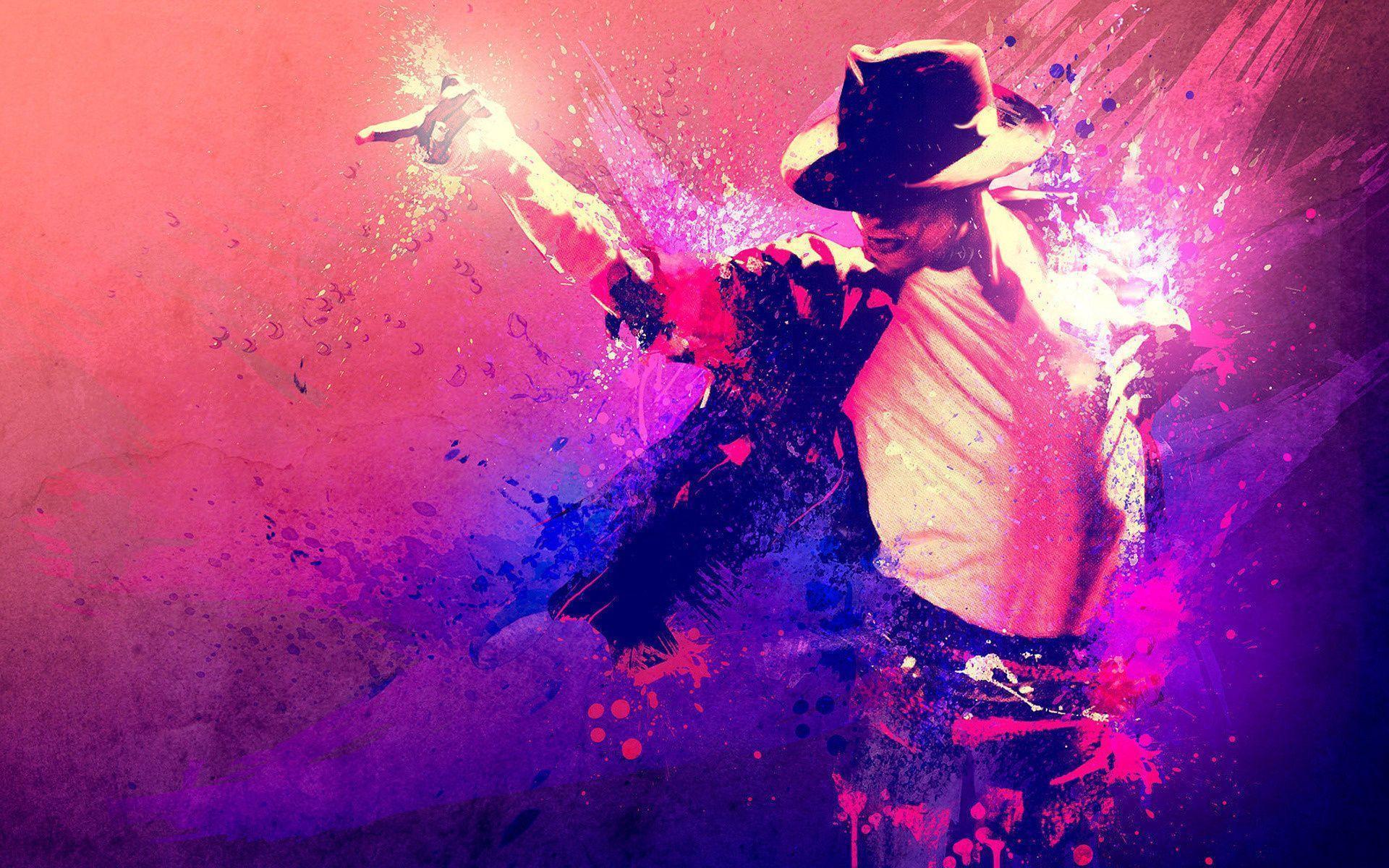 Michael Jackson Paints Wallpaper