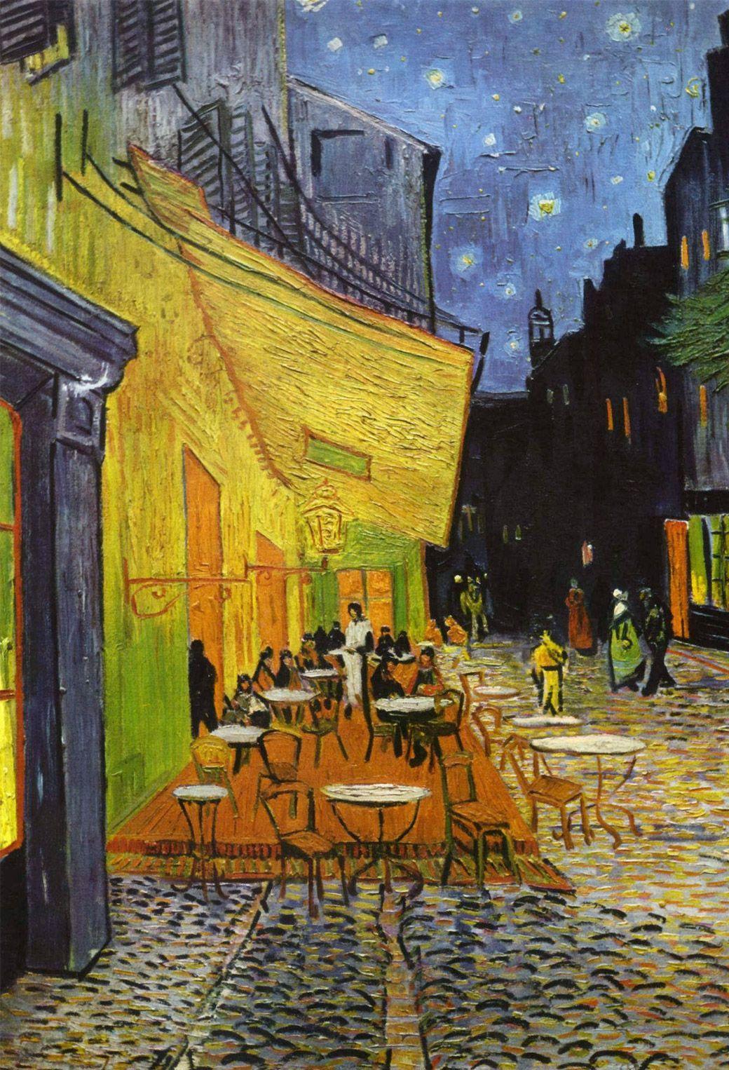 Cafe Terrace on the Place du Forum, Vincent van Gogh. iOS 7 ready