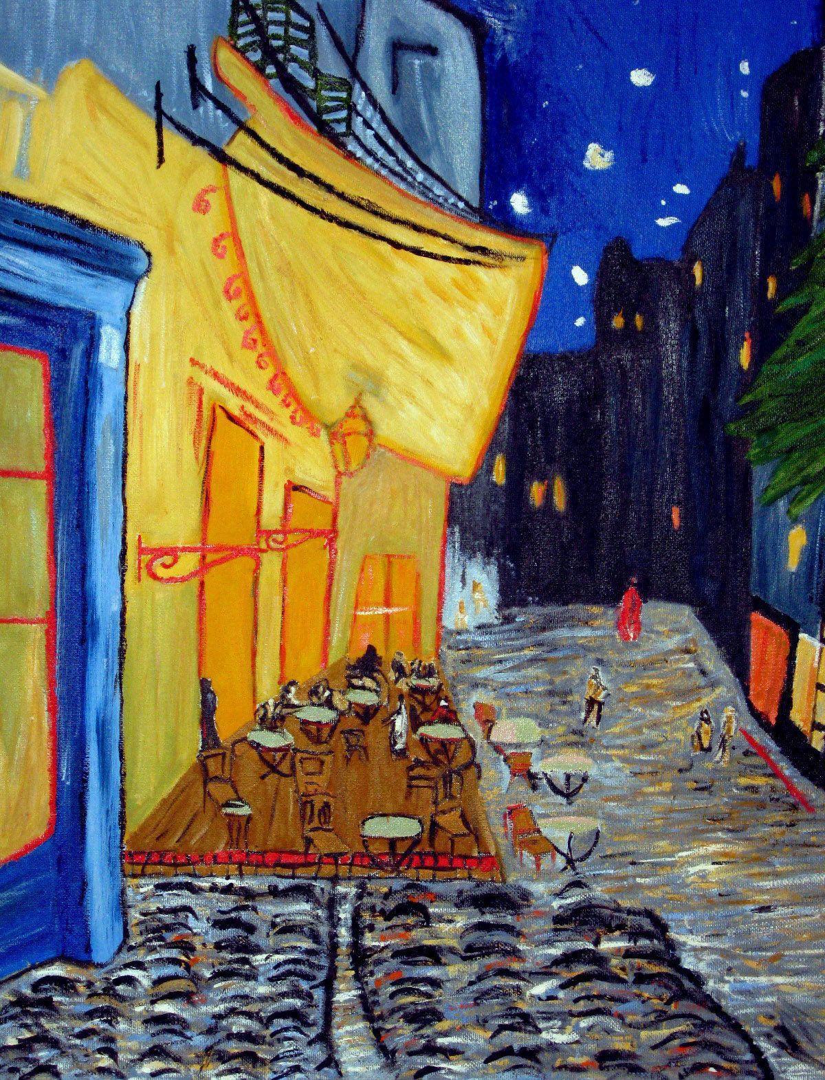 Van gogh cafe terrace at night doctor who