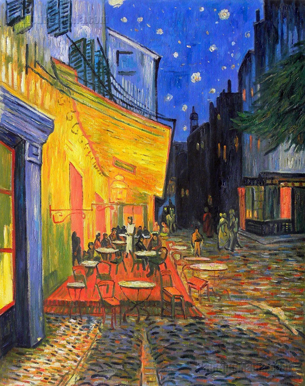 Vincent Van Gogh Cafe Terrace At Night Wallpapers