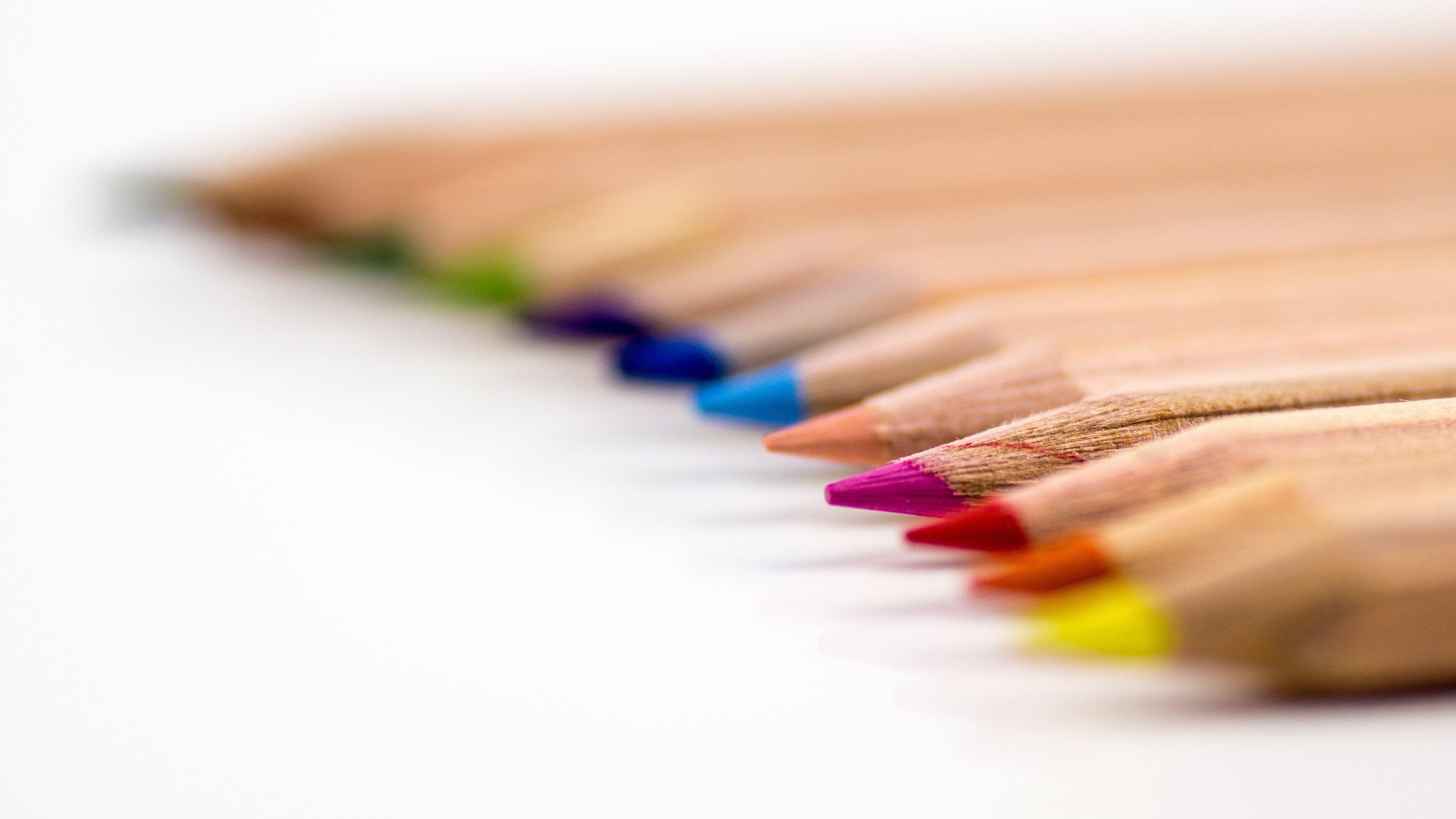 Colored Pencils Wallpaper Background 1375 3840x2160