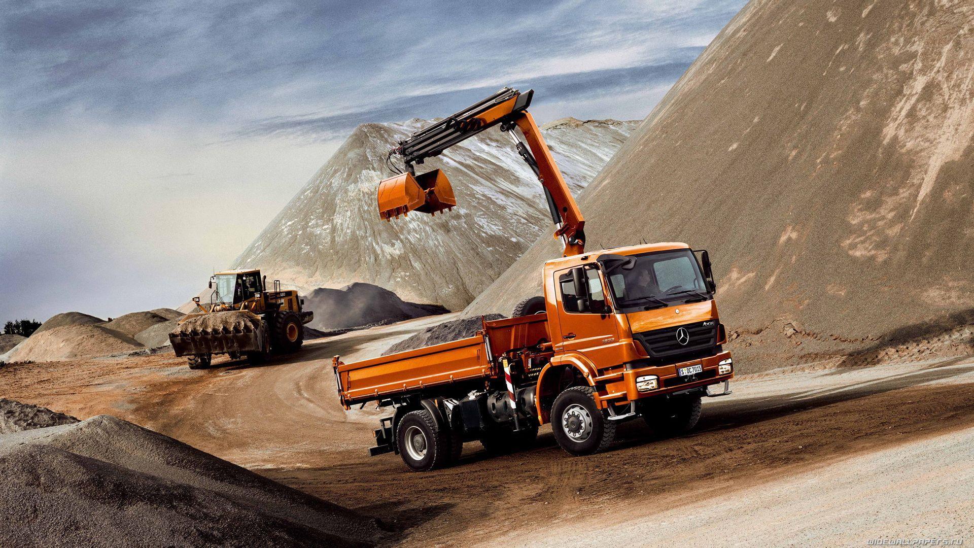 construction truck wallpaper