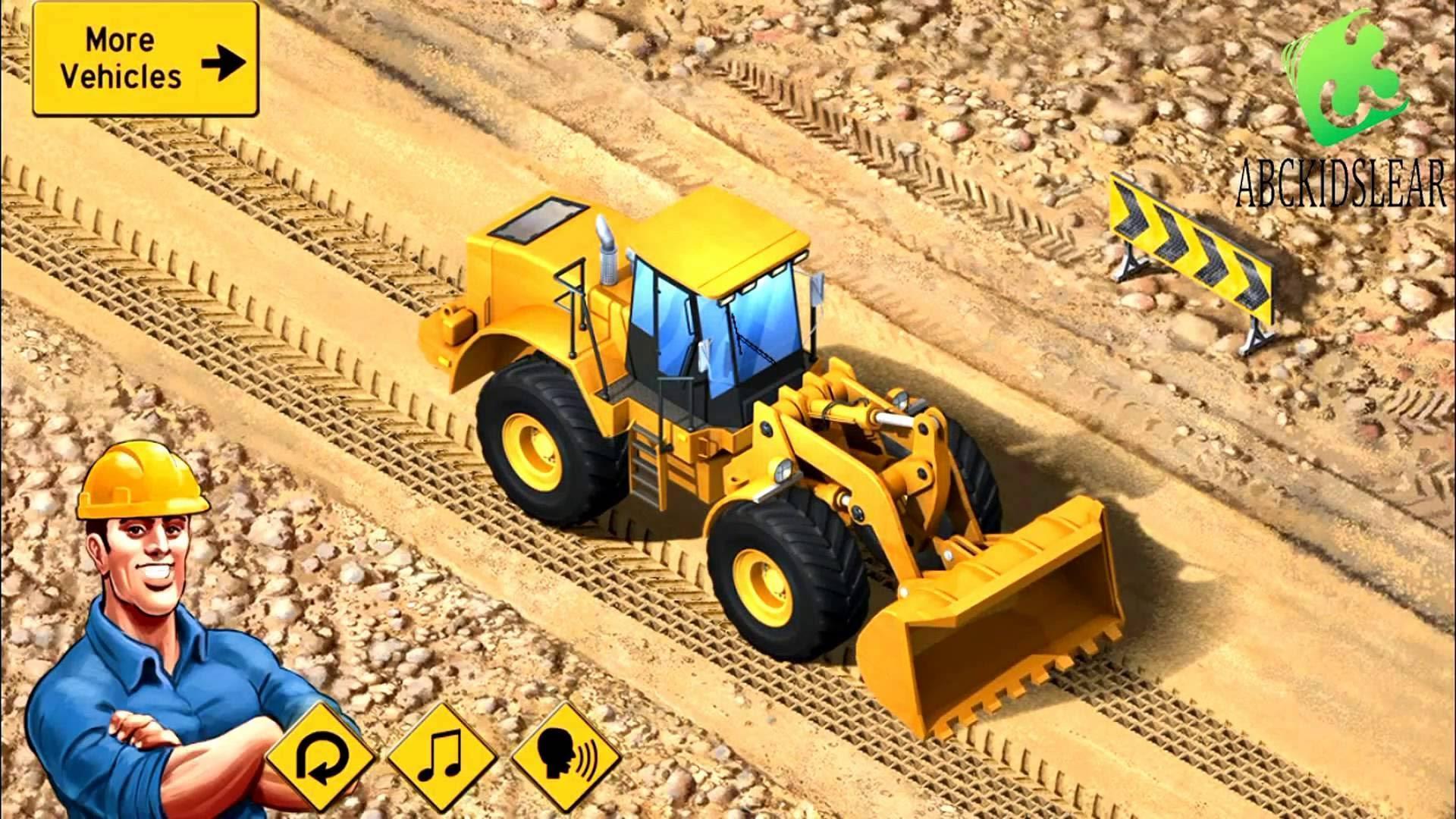 Vehicles for Kids: Construction for Children bulldozer, digger