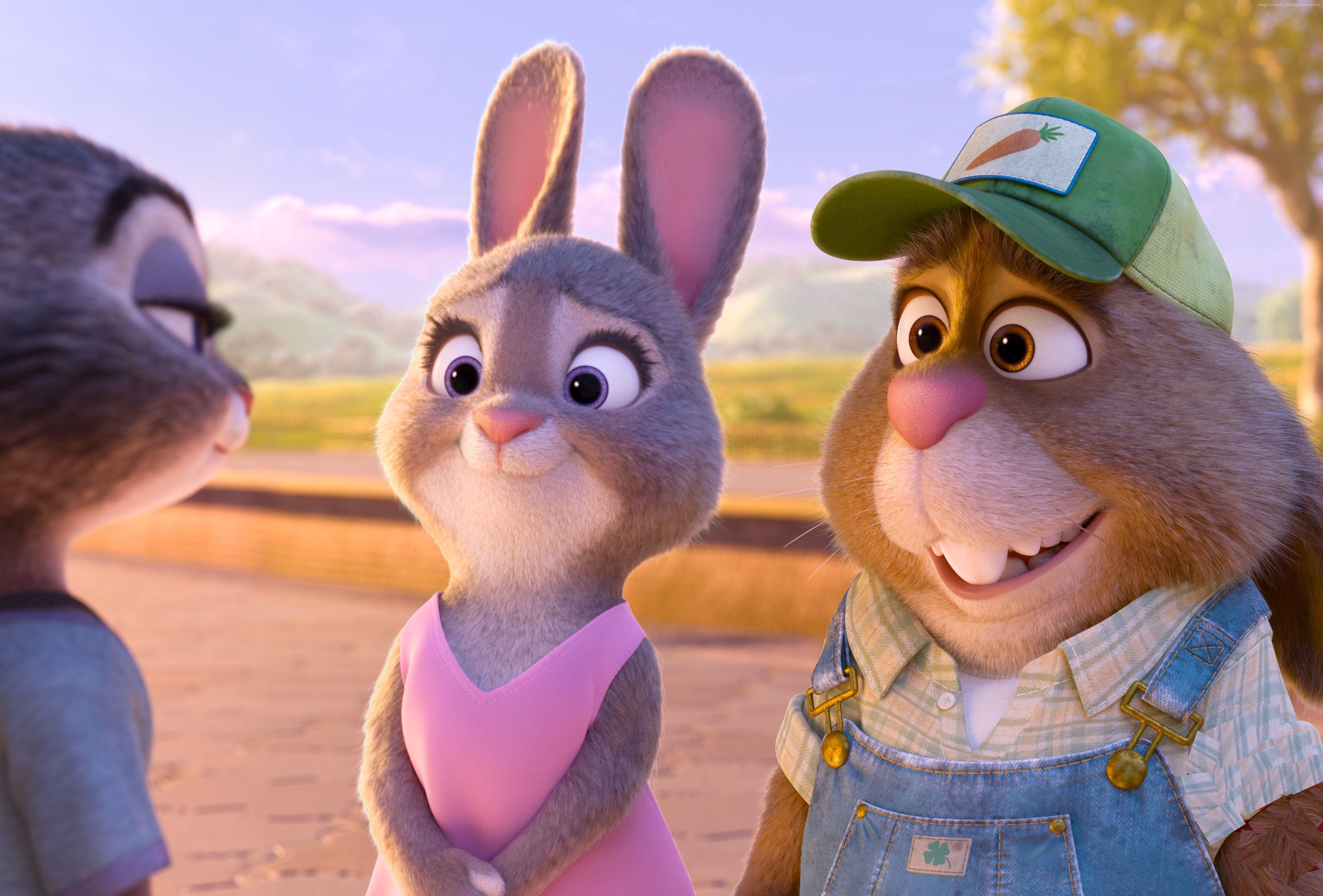 Wallpaper Zootopia, rabbit, Best Animation Movies of cartoon