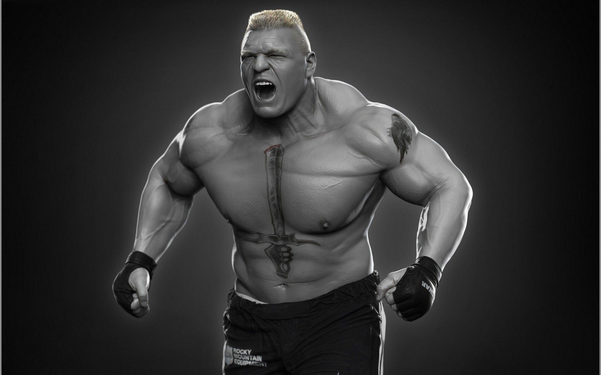 Brock Lesnar 3D wallpaper