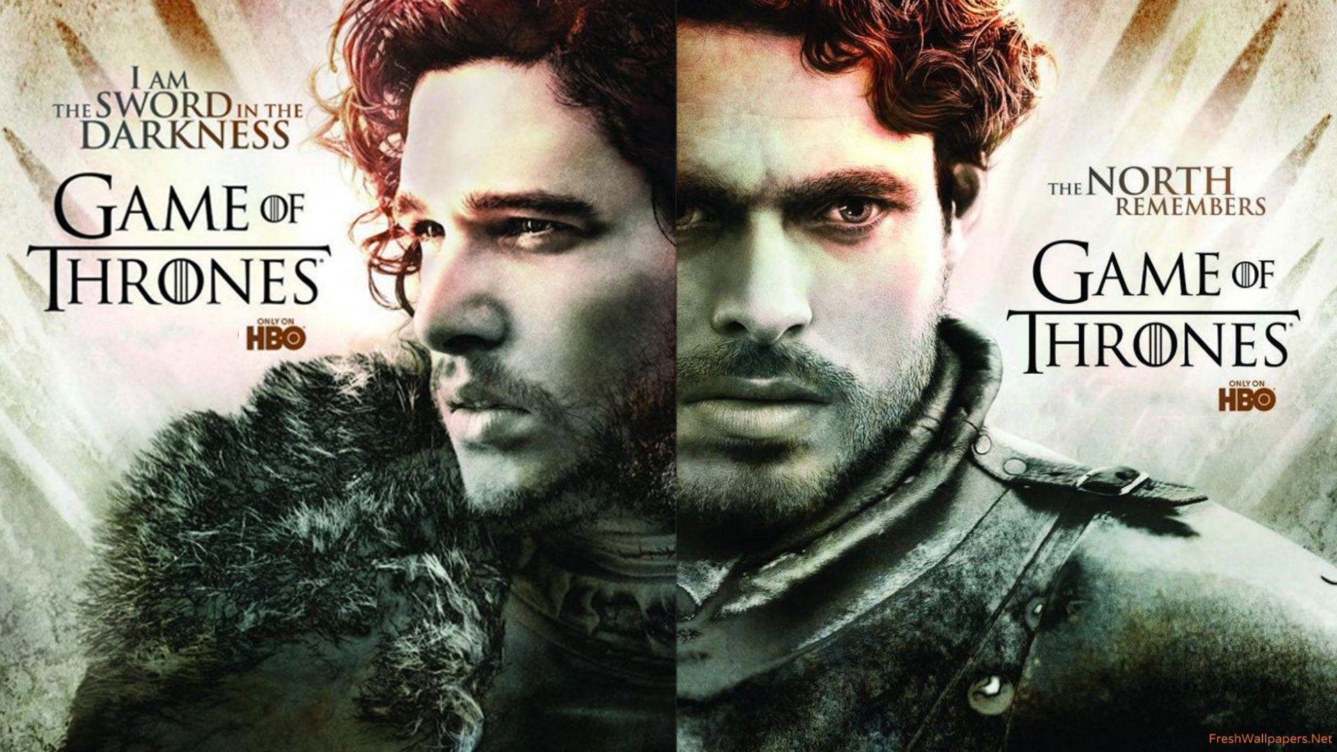 Robb Stark and Jon snow wallpaper