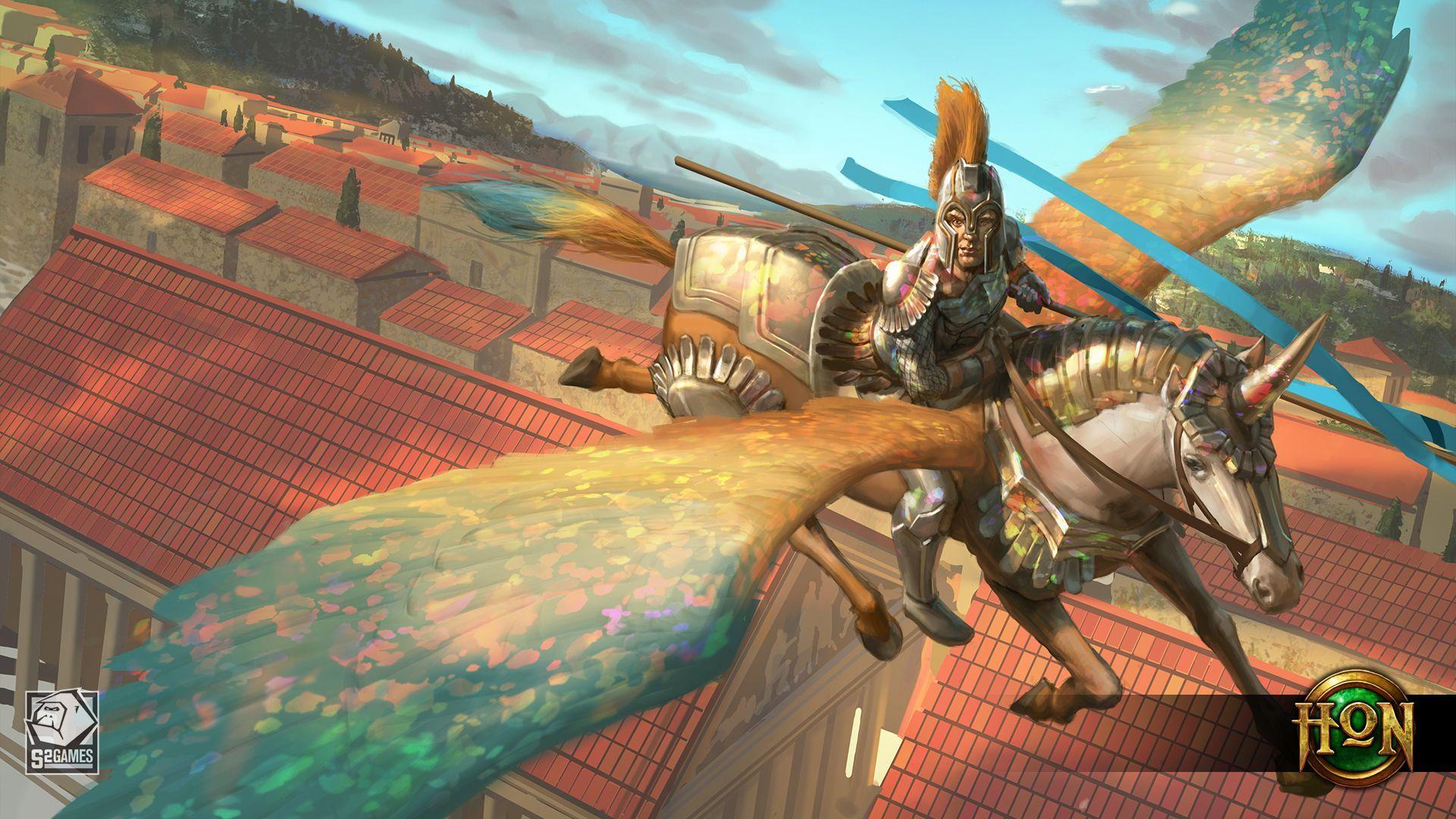 Olympus Armor Pegasus. Heroes of Newerth Lore
