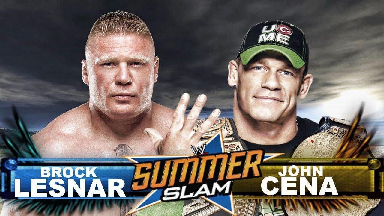 Wwe Summerslam 2015 John Cena Vs Brock Lesnar Wallpaper