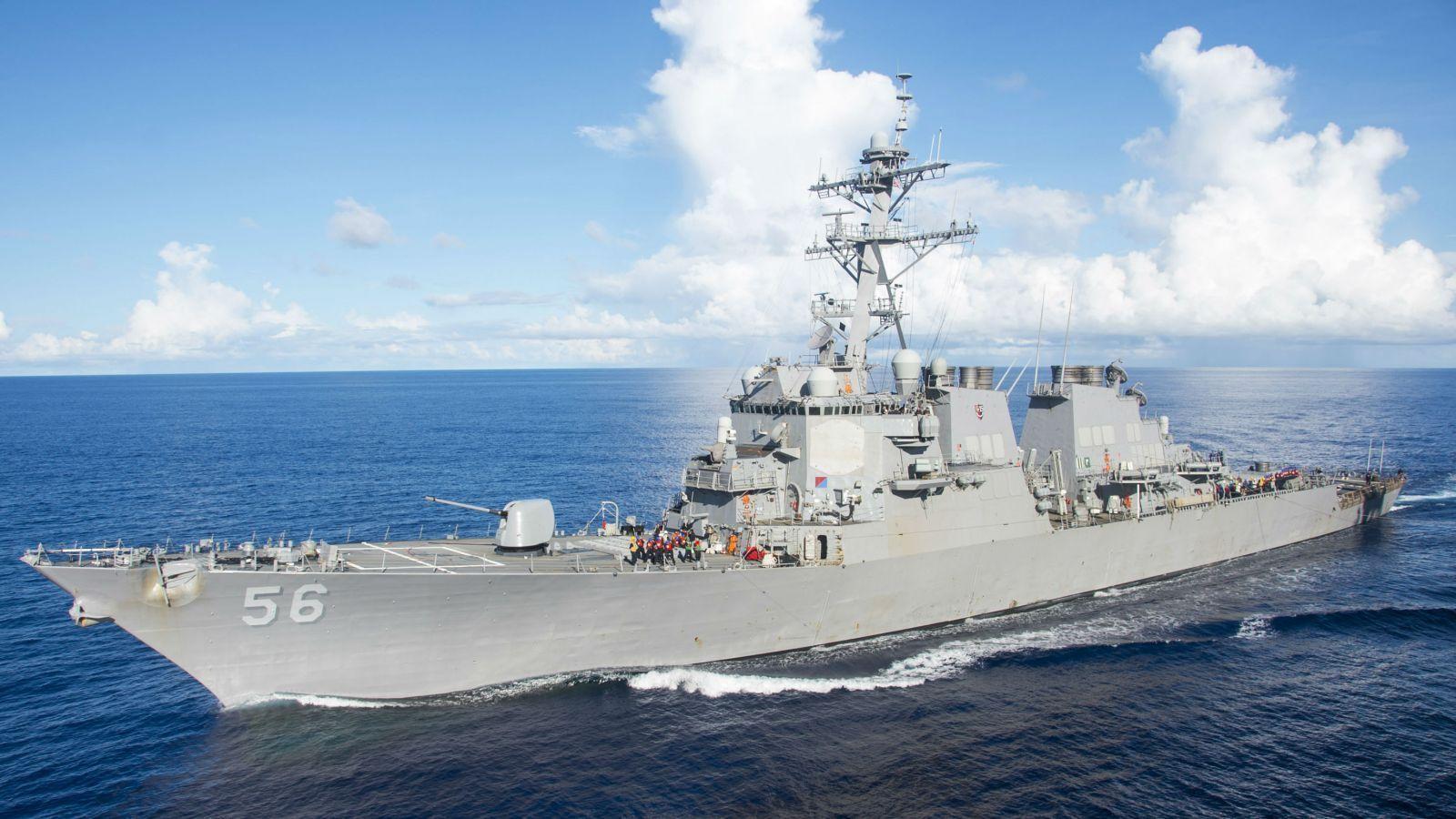 Updated USS John S. McCain Collides with Merchant Ship