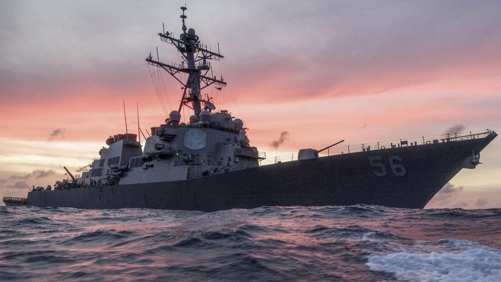 US destroyer USS John McCain collides with oil tanker off