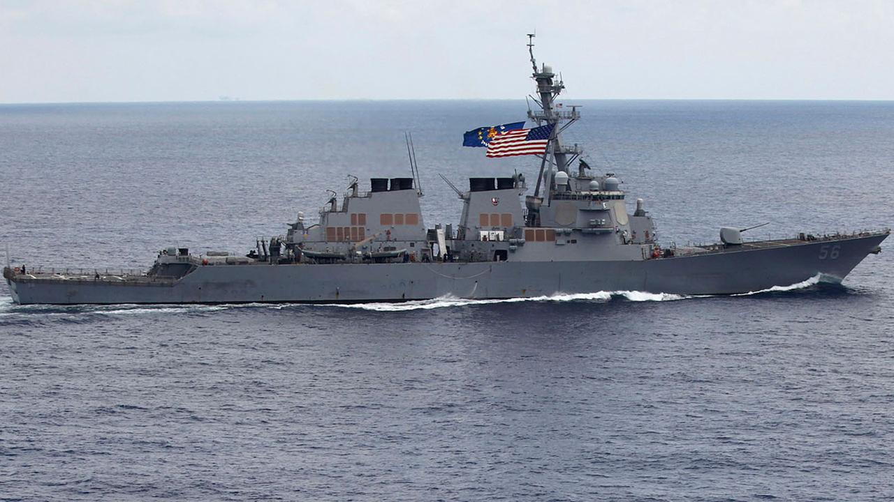 USS John McCain collides with merchant vessel; search and rescue