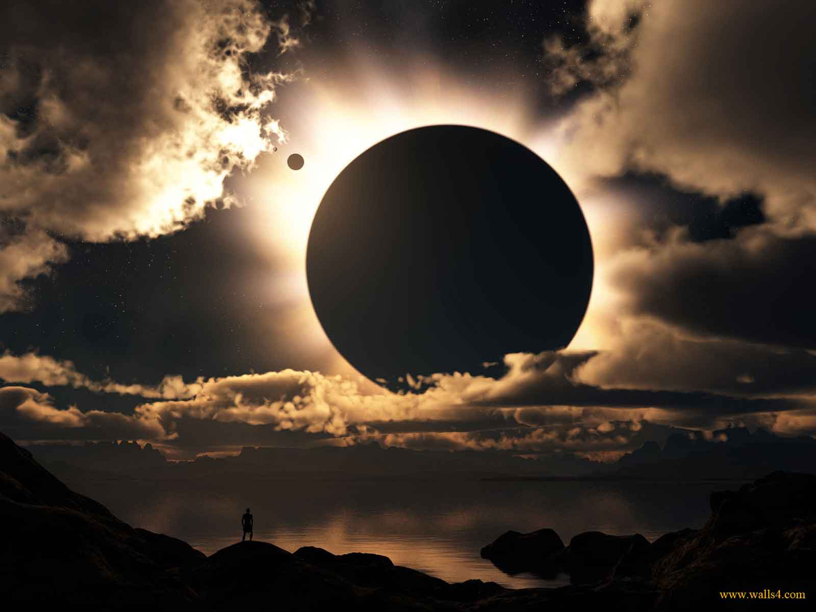 Solar Eclipse Wallpaper HD Background