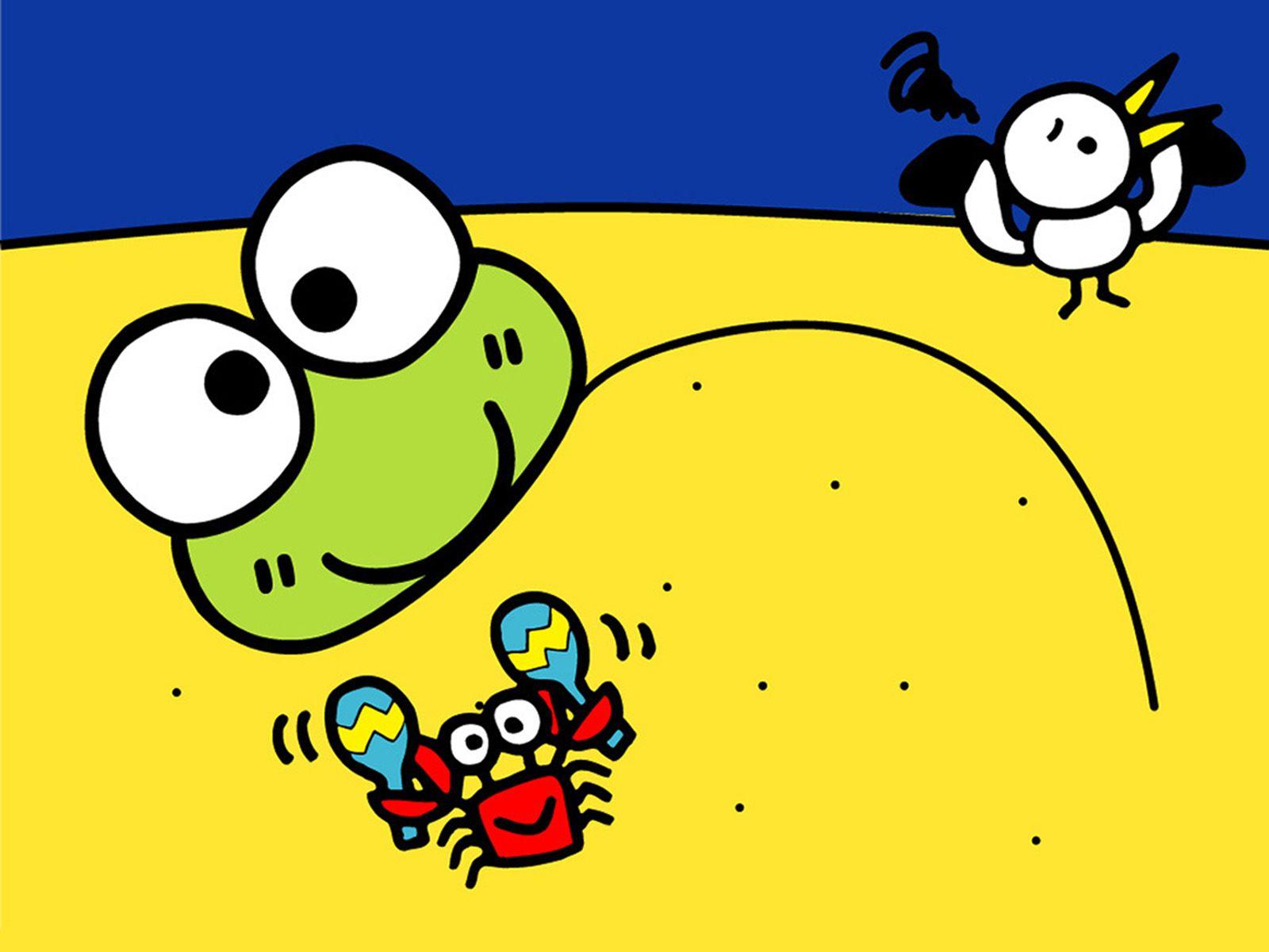 keroppi beach 1600×1200