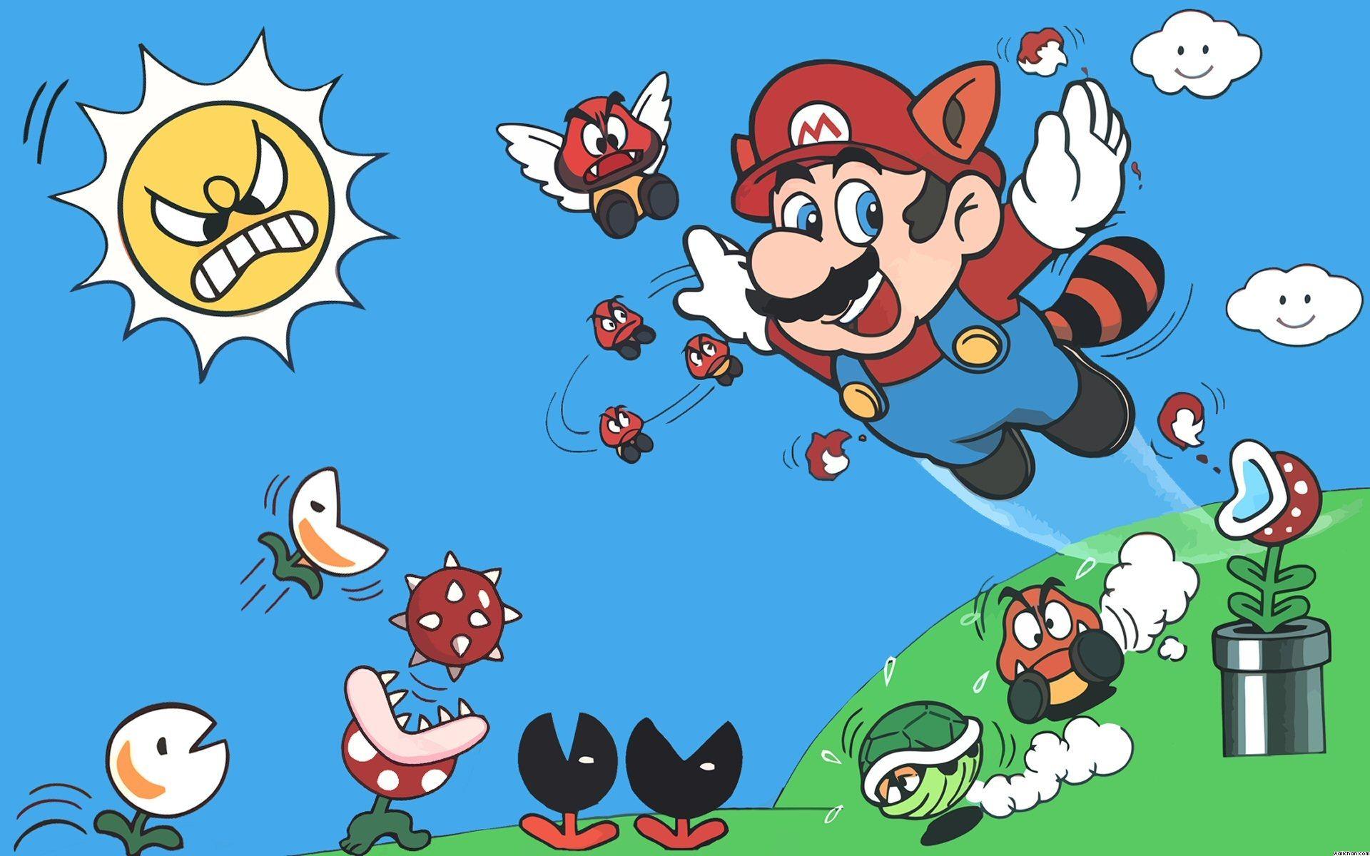 Games Wallpaper: Super Mario Wallpaper 8 Bit Wallpaper with High