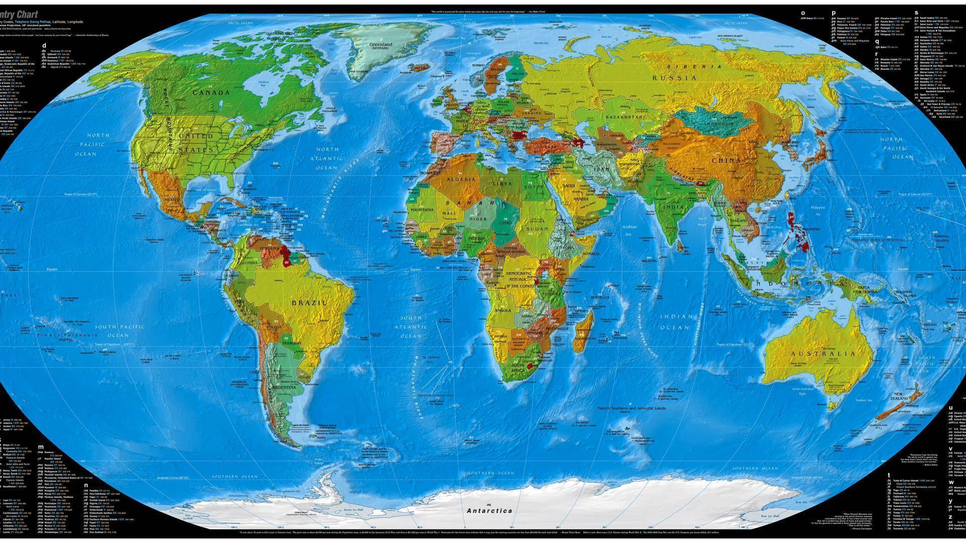 World Map Image HD