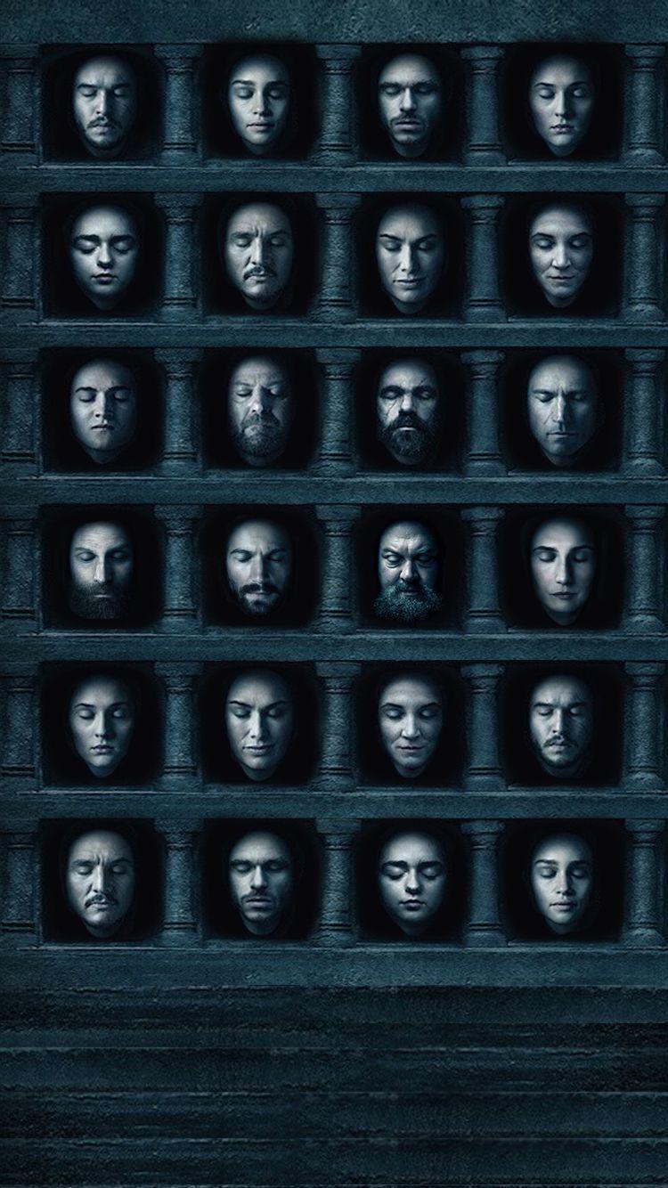 NO SPOILERS I made a Hall of Faces wallpaper for my iPhone 6