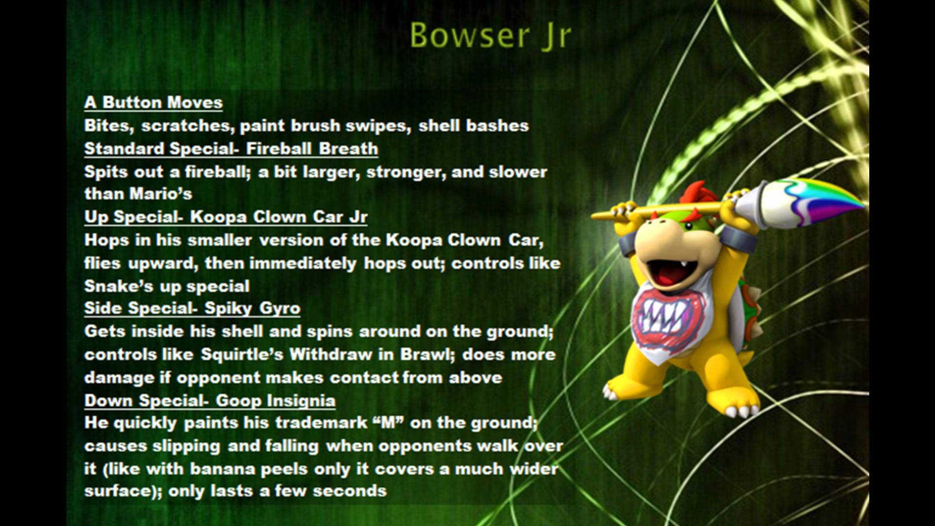 Bowser Jr for Super Smash Bros. 4!!