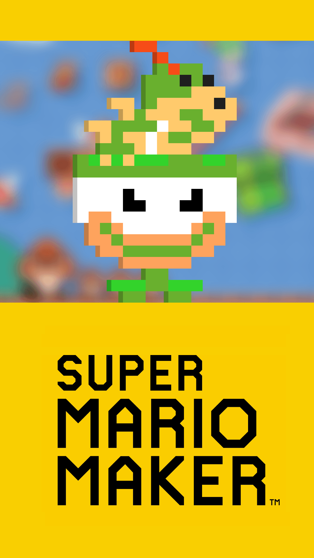 Bowser Jr. Mario Maker Wallpaper (Phone)