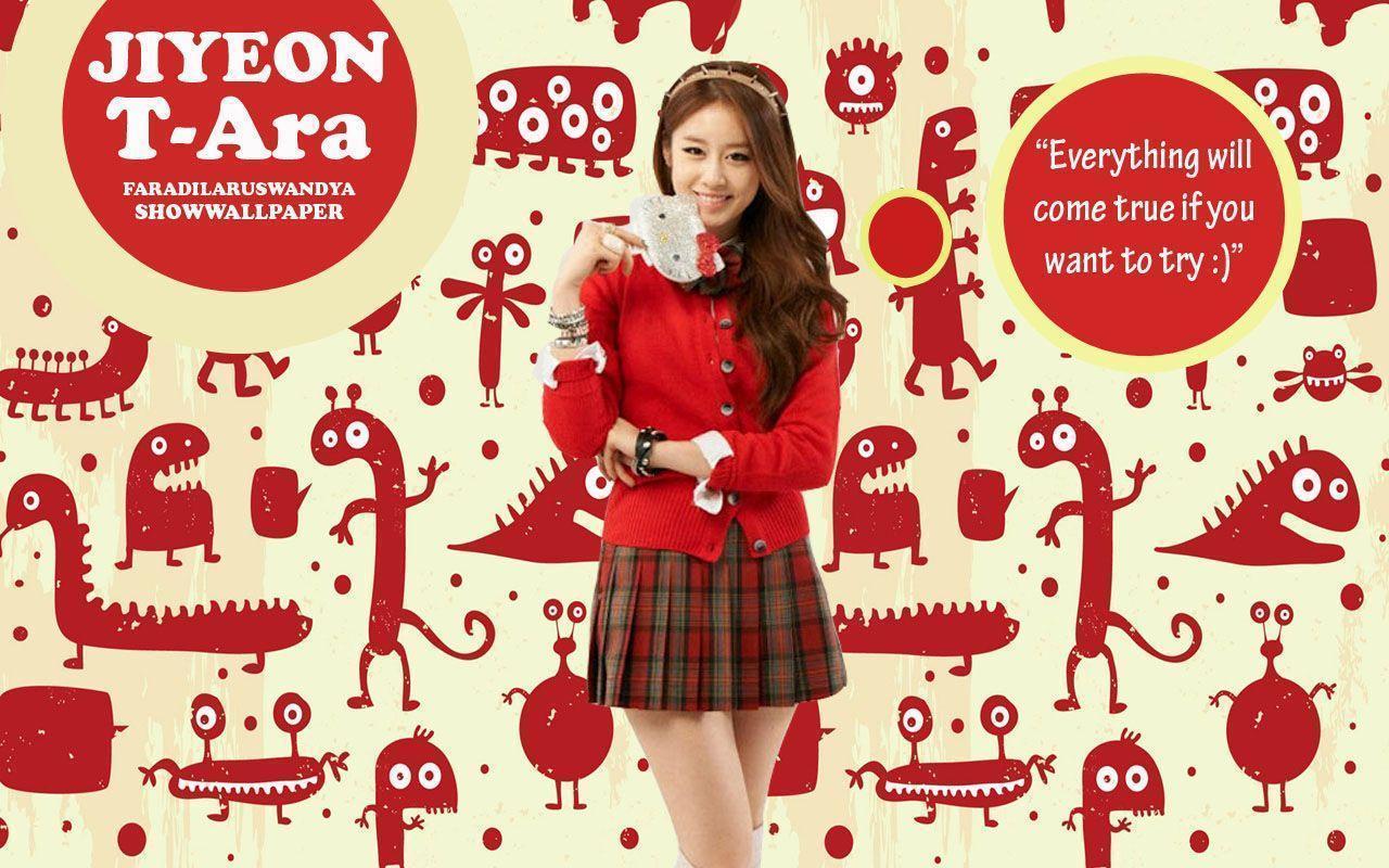 Park Jiyeon ♥ Red Art Wallpaper