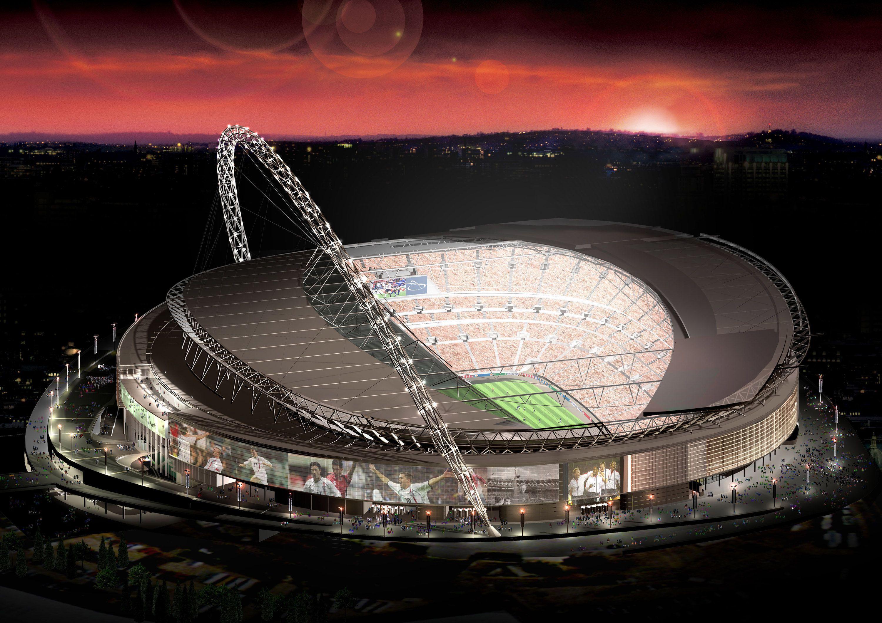 Wembley Stadium At Night Wallpaper free desktop background