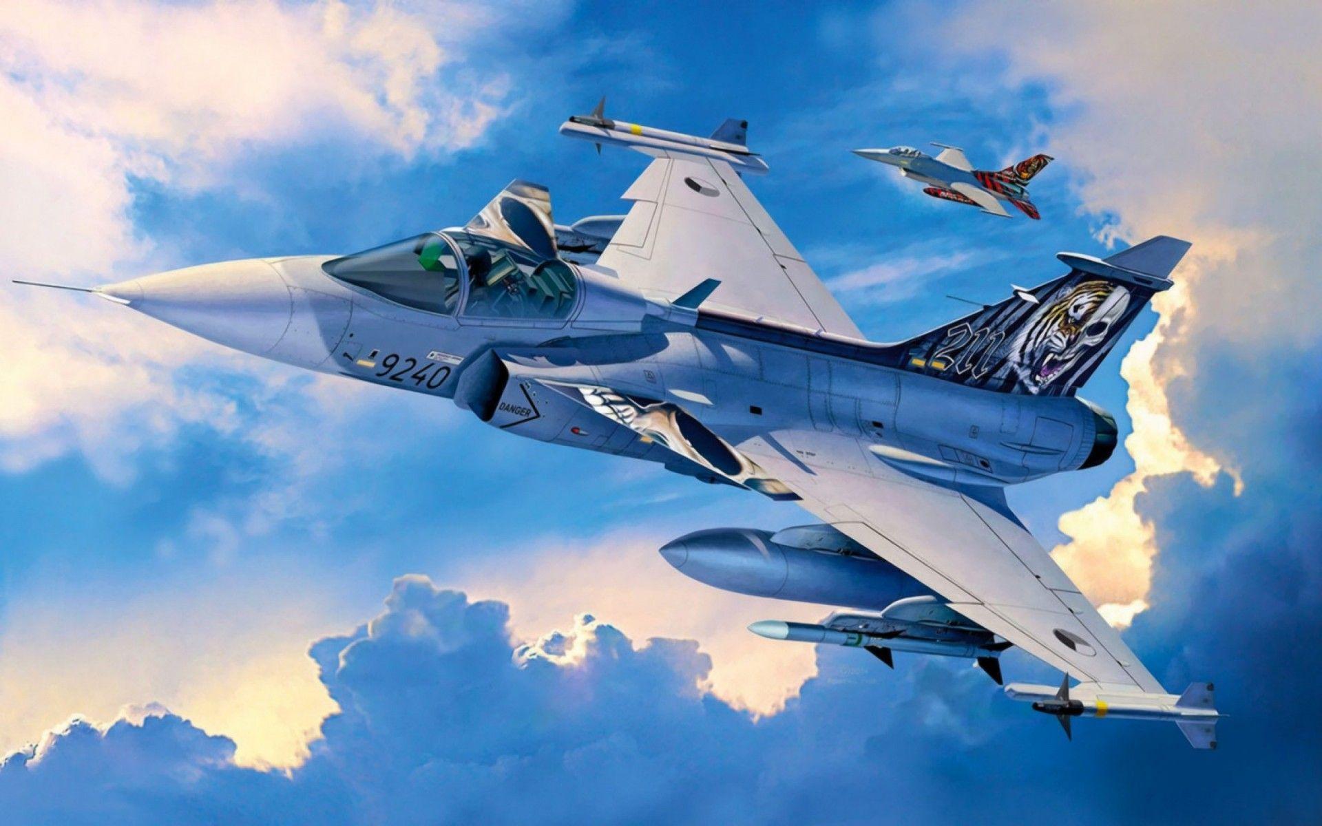 Saab Jas 39 Gripen Aircraft Wallpaper For Desktop & Mobile