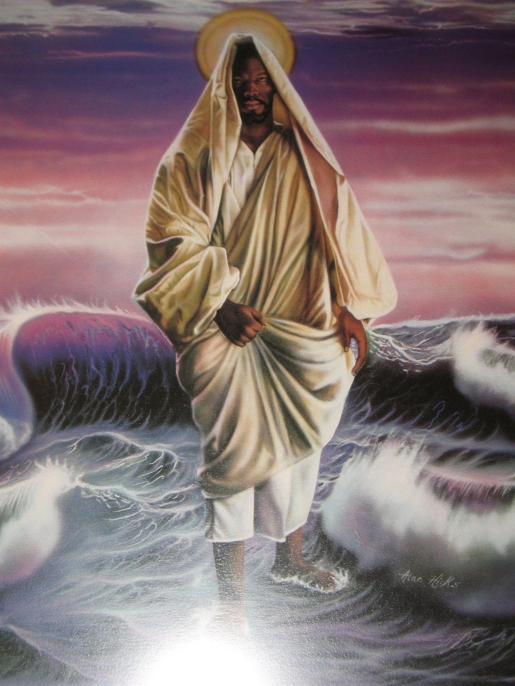 Christ Walking On Water Painting