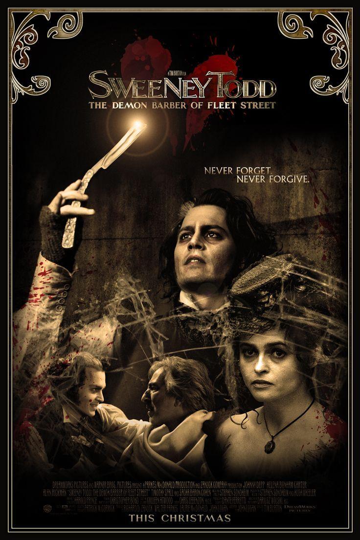 Sweeney Todd 2007 fleet street movie poster the demon barber HD phone  wallpaper  Peakpx