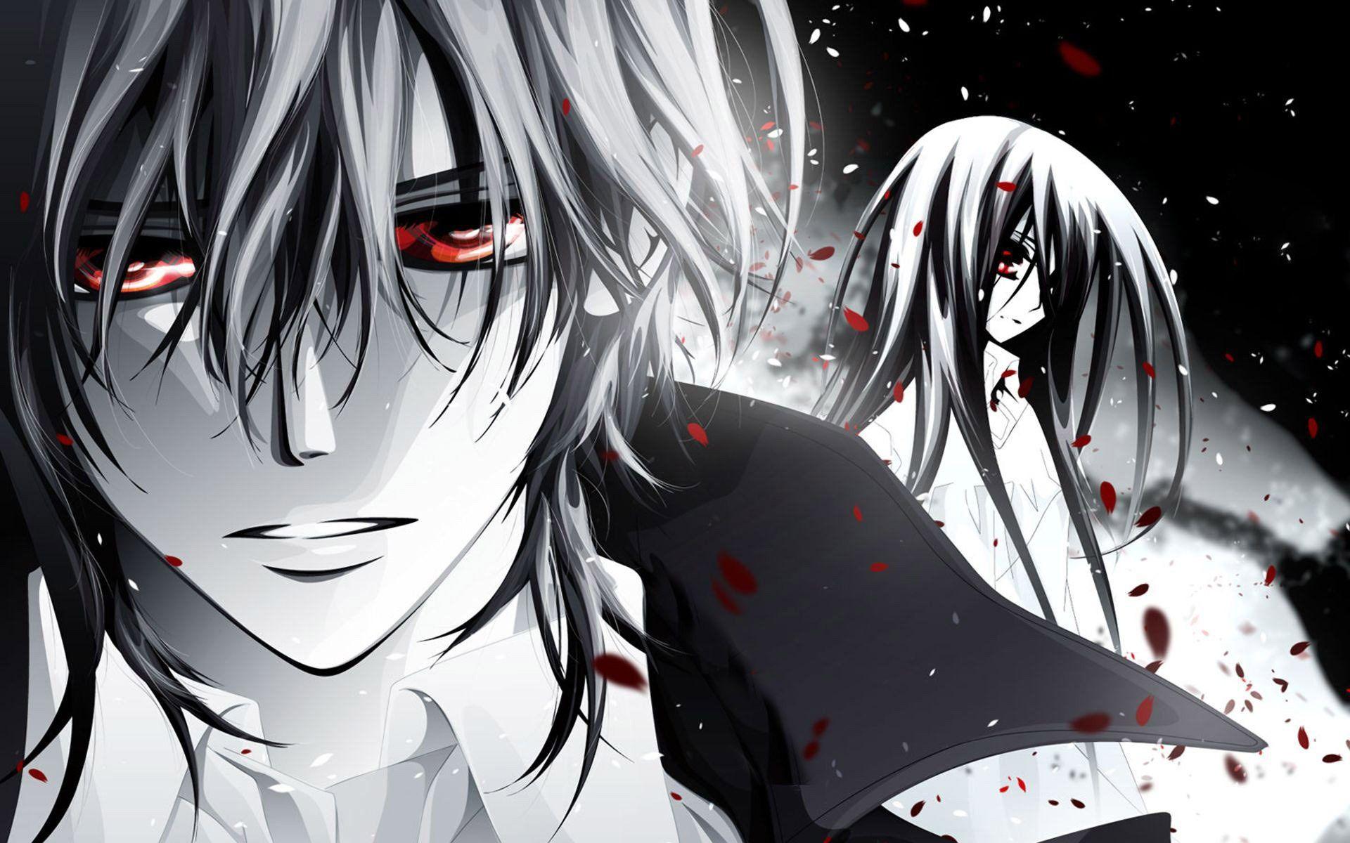 Download Black Anime Boy Kaname Kuran Vampire Knight Manga Wallpaper