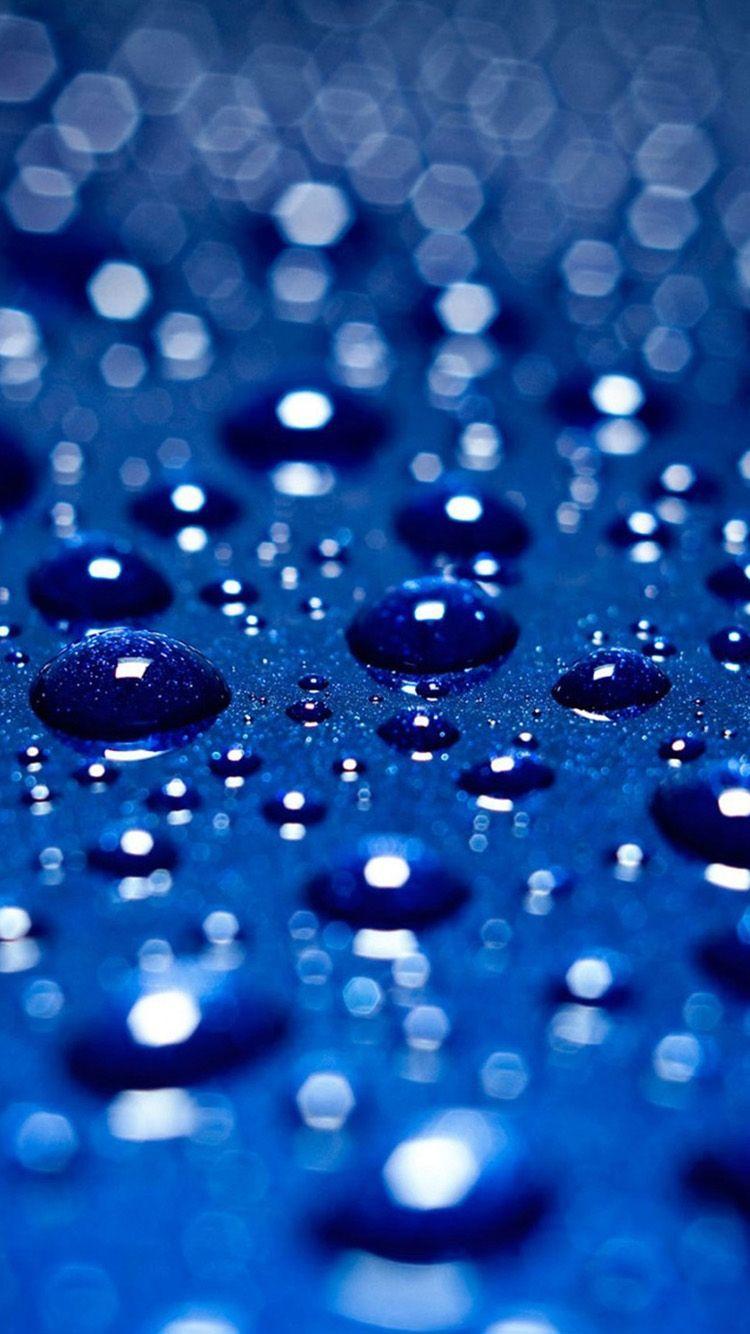 Blue Water Drop 06 iPhone 6 Wallpaper 6 Wallpaper